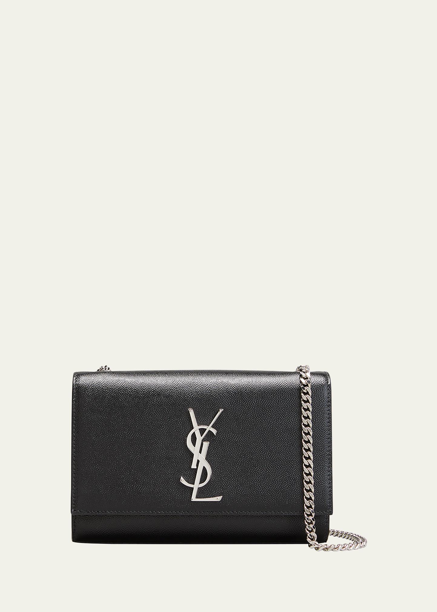 Kate Small Grain De Poudre Shoulder Bag on Chain
