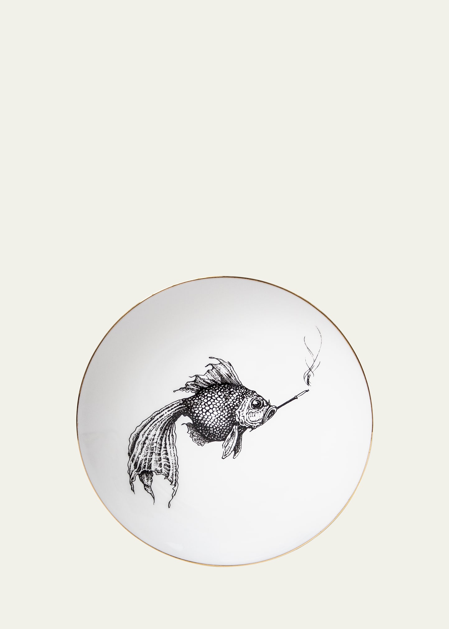 Smoking Fish Dinner Plate