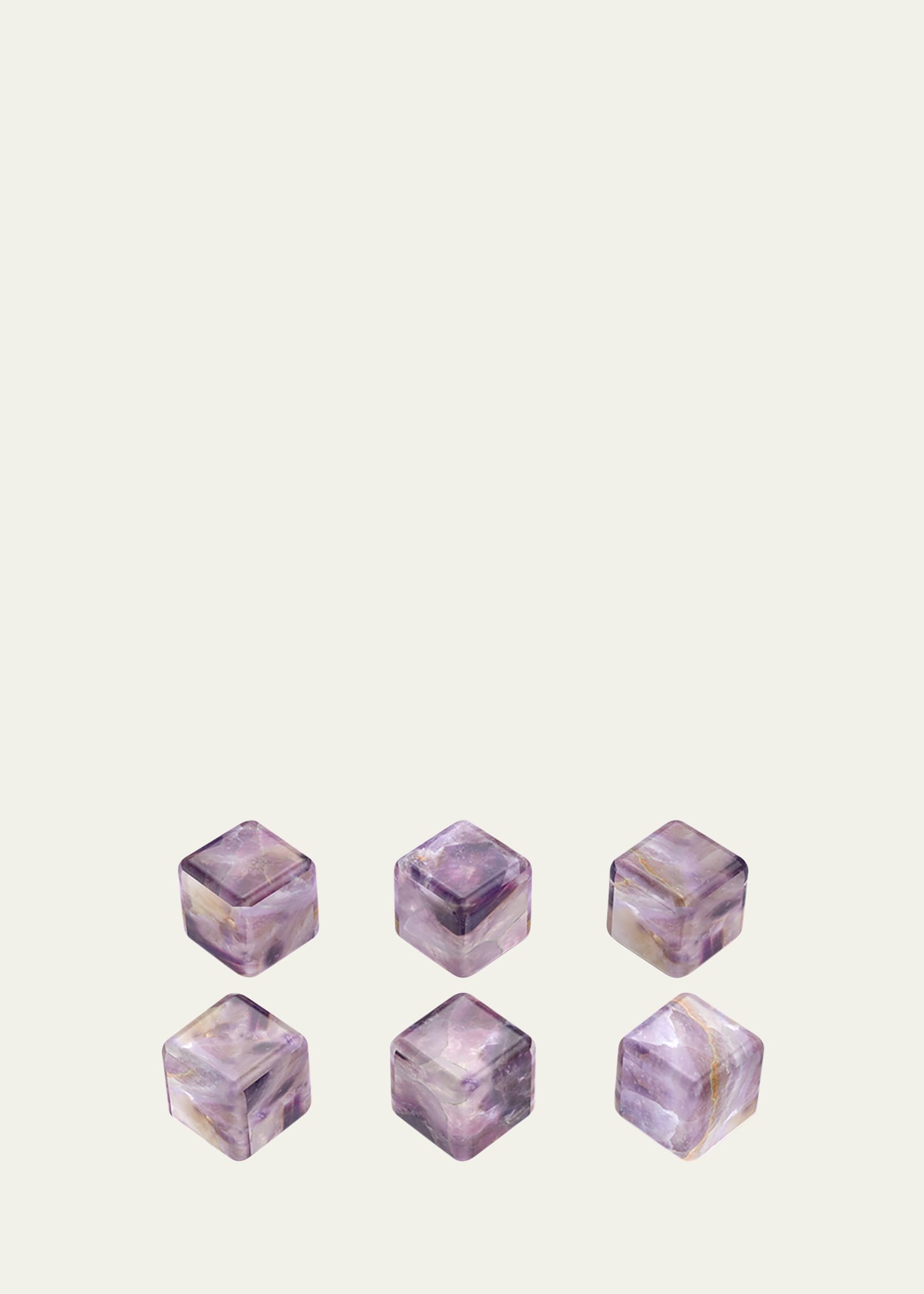 Anna New York Vida Amethyst 6-piece Whiskey Cube Set In Amethyst