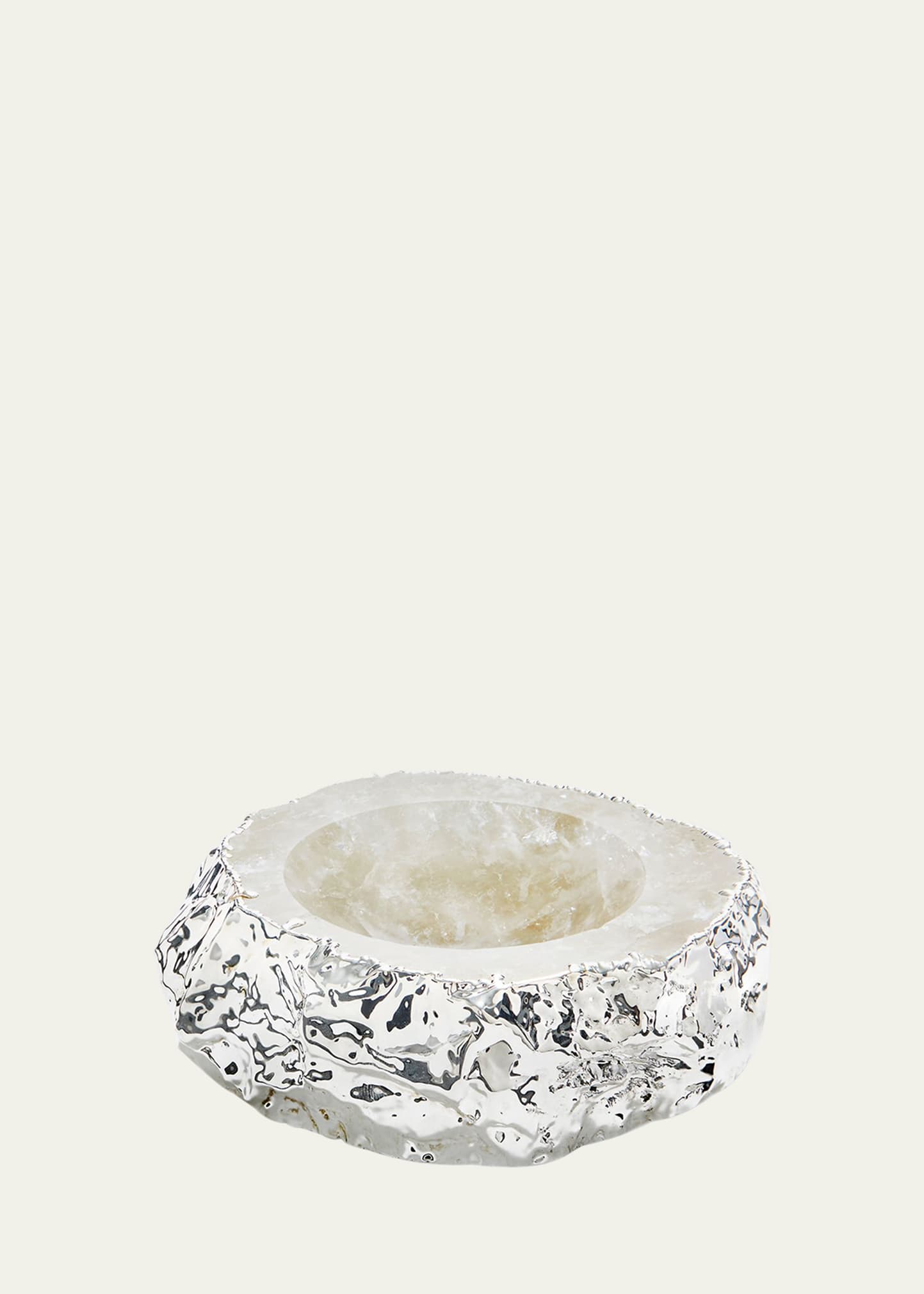 Silver Plated Crystal Bowl