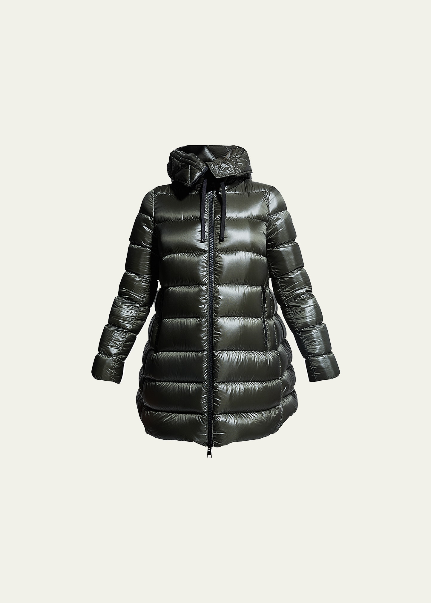 MONCLER SUYEN DOWN QUILTED NYLON HOODED PARKA