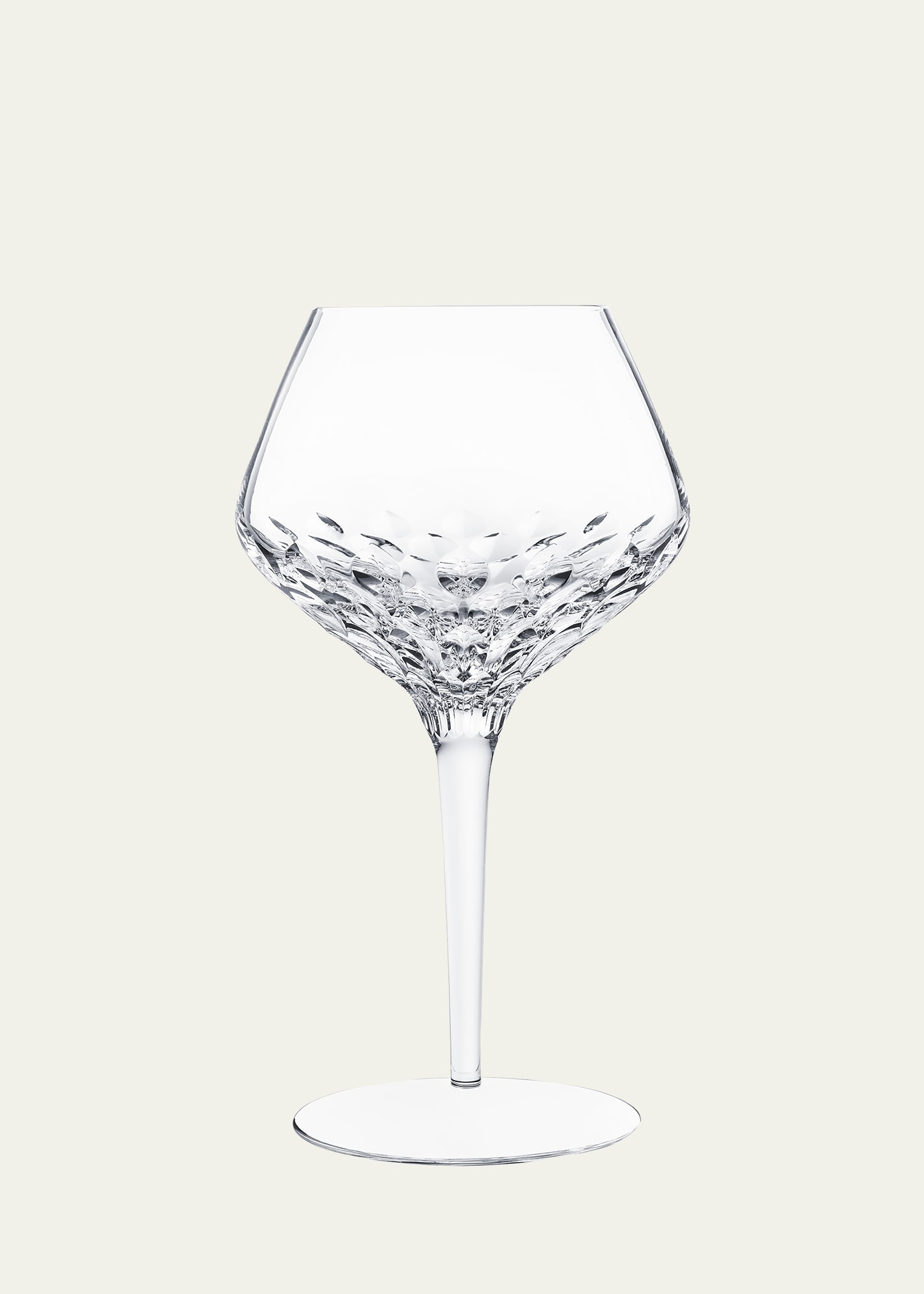 Saint Louis Crystal Folia Wine Glass In White