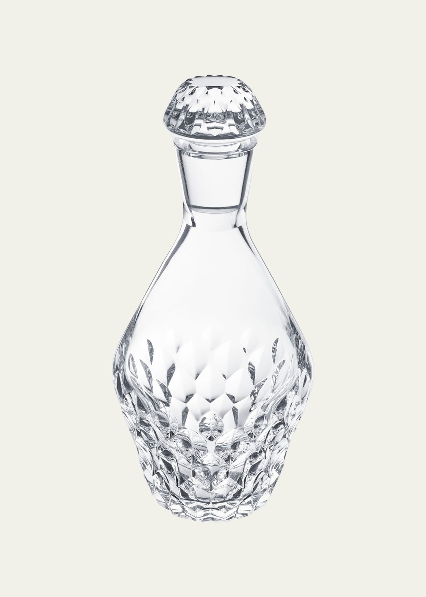 Saint Louis Crystal Folia Round Decanter In Clear