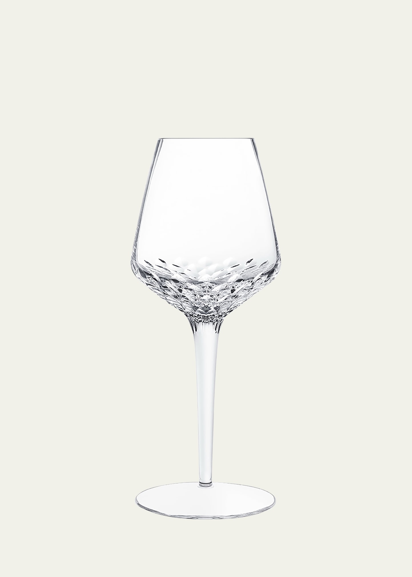 Saint Louis Crystal Folia Wine Glass In Transparent