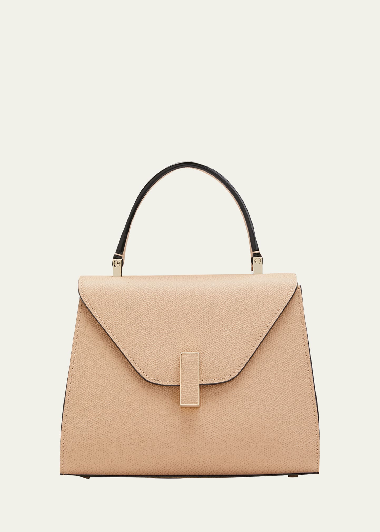 Valextra Iside Mini Leather Satchel Bag In Mbc Beige Cachemi