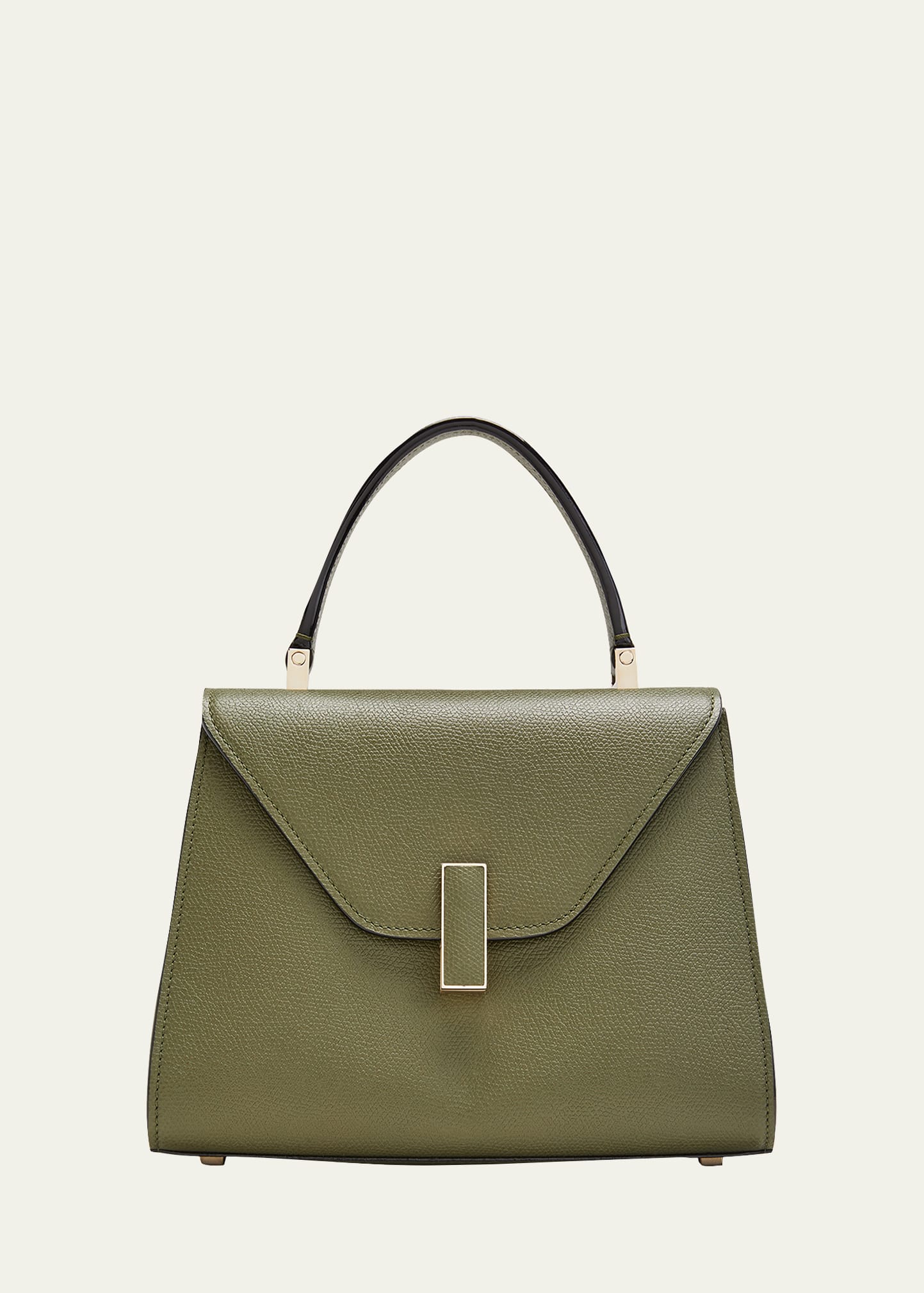 Valextra Iside Mini Leather Satchel Bag In Green