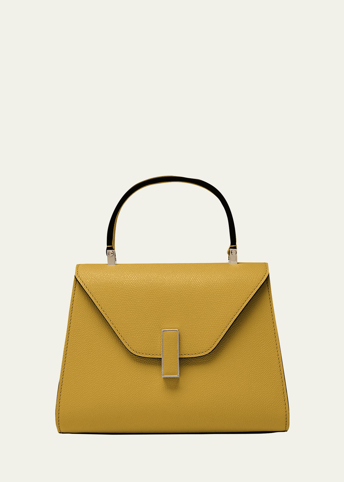 Valextra Iside Mini Leather Satchel Bag In Yellow