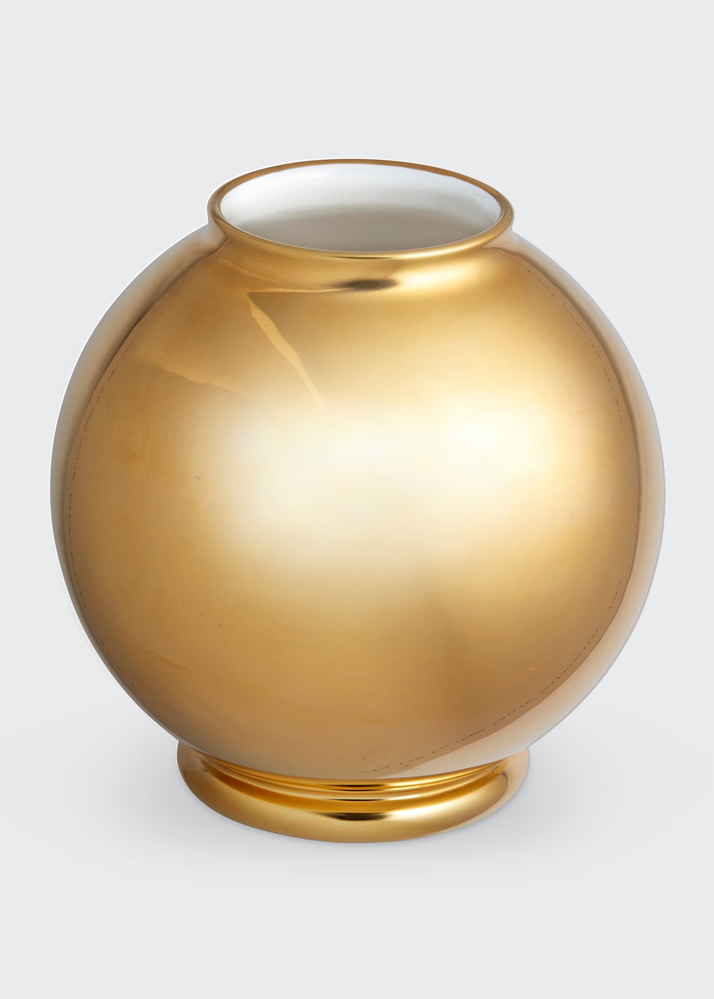 AERIN Marion Gilded Round Vase