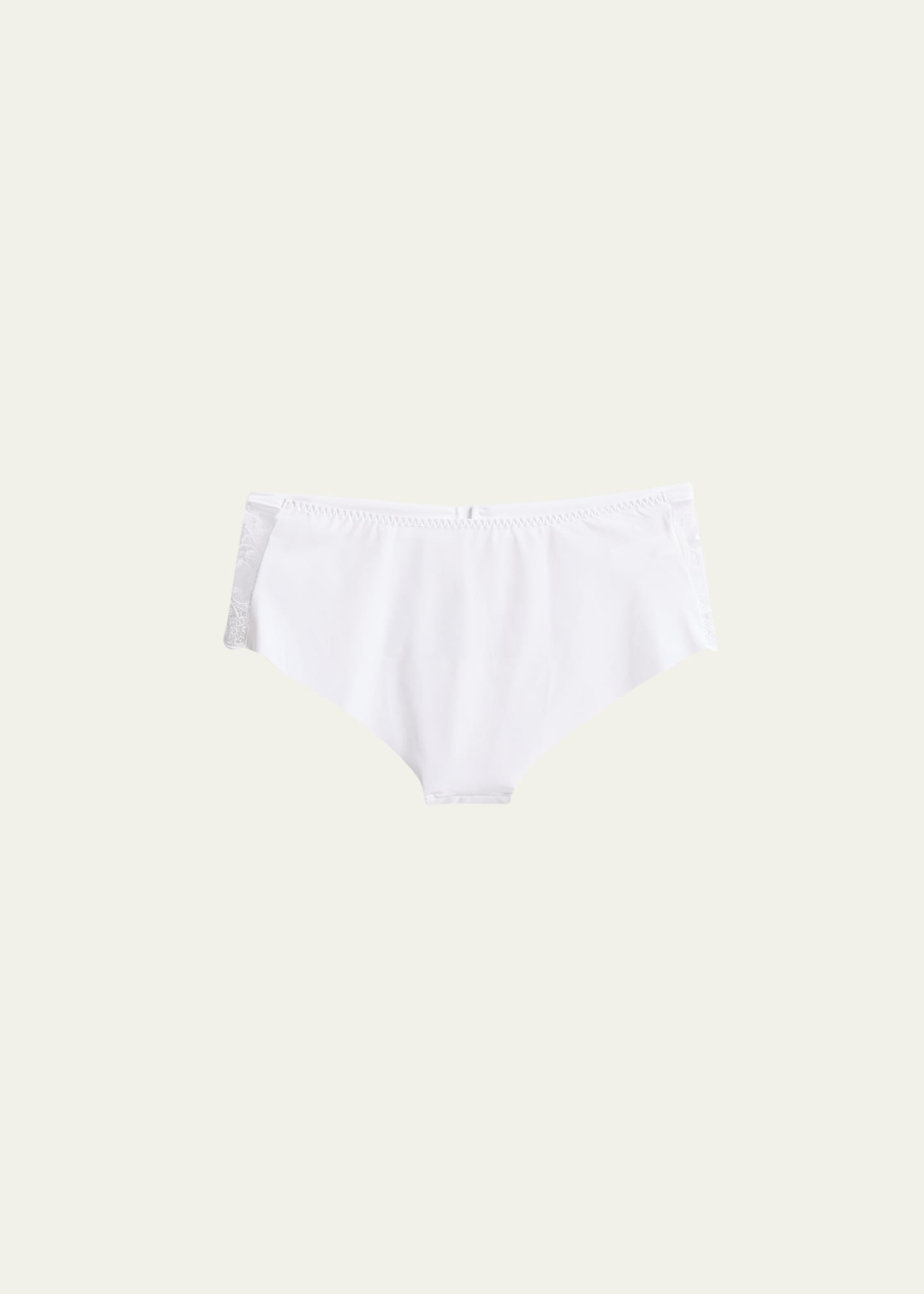 Simone Perele Saga Floral Lace Boyshorts In White