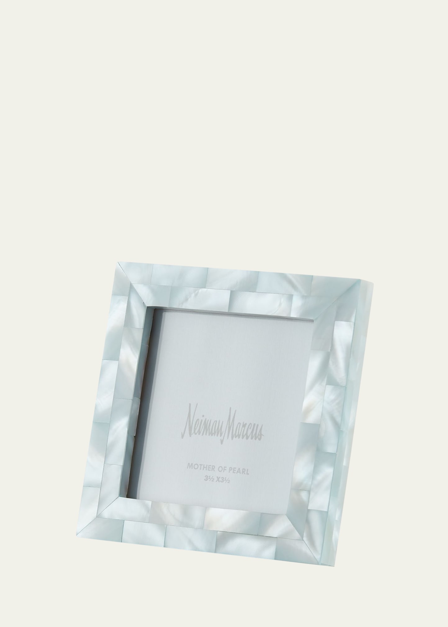 Mother-of-Pearl Picture Frame, Blue, 3.5" x 3.5"