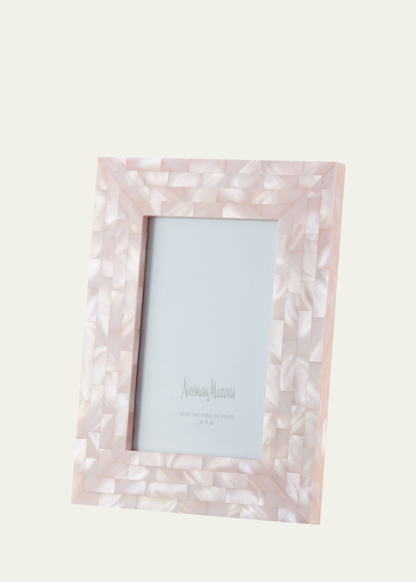 Mother-of-Pearl Picture Frame, Pink, 4" x 6"