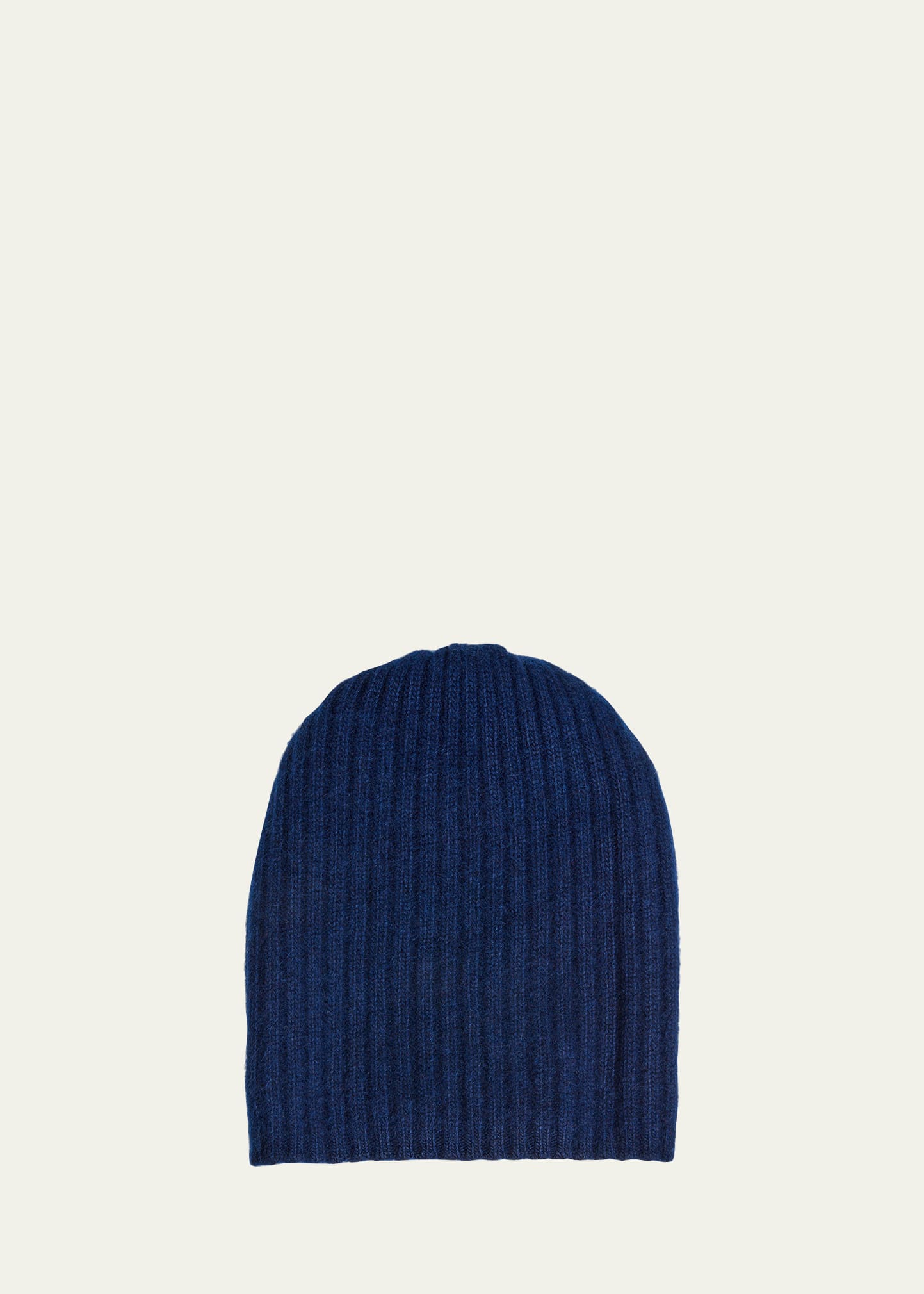 Portolano 4-ply Cashmere Slouch Beanie Hat In Heather Grey