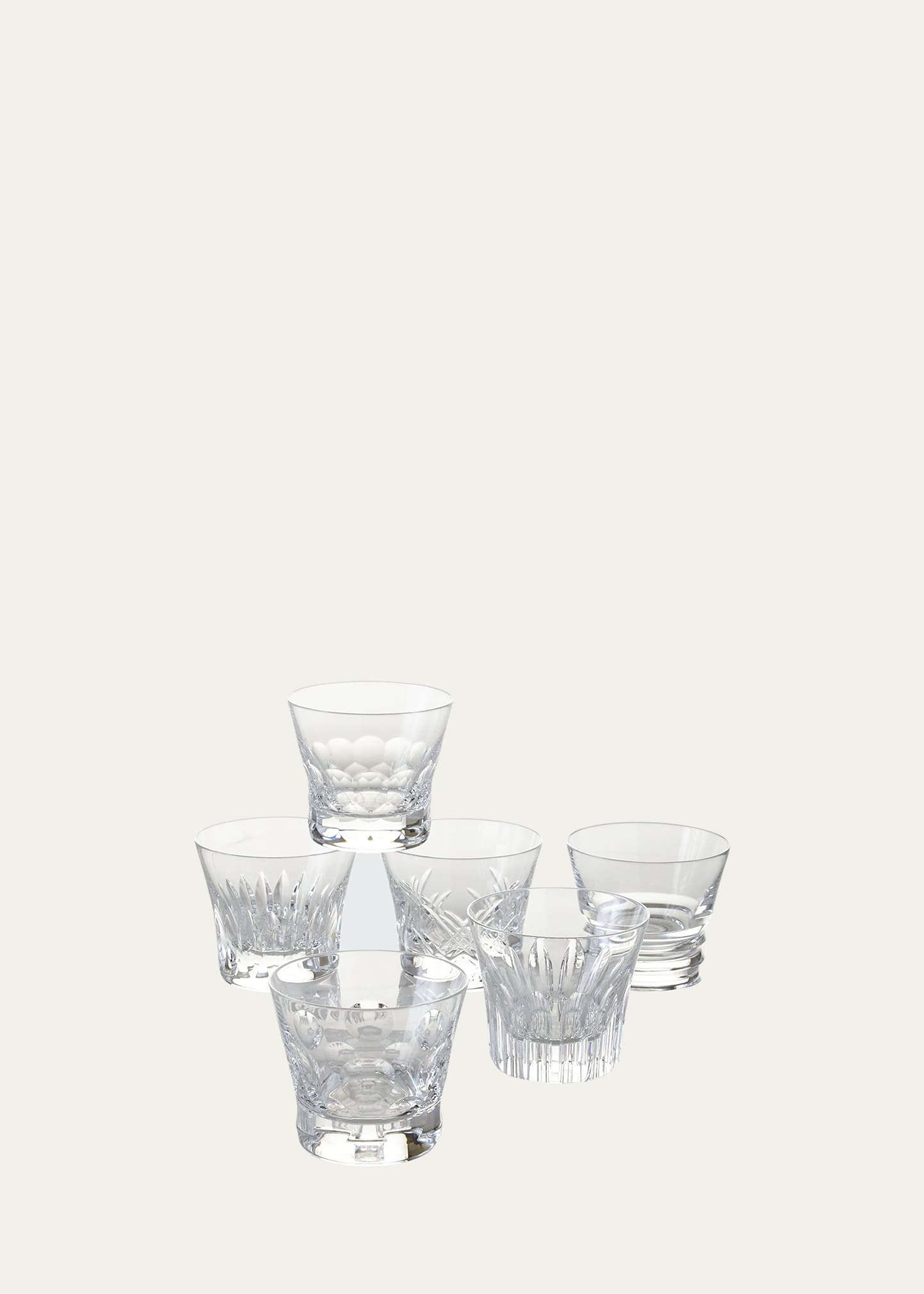 Everyday Baccarat Assorted Old Fashion Tumblers, Set of 6