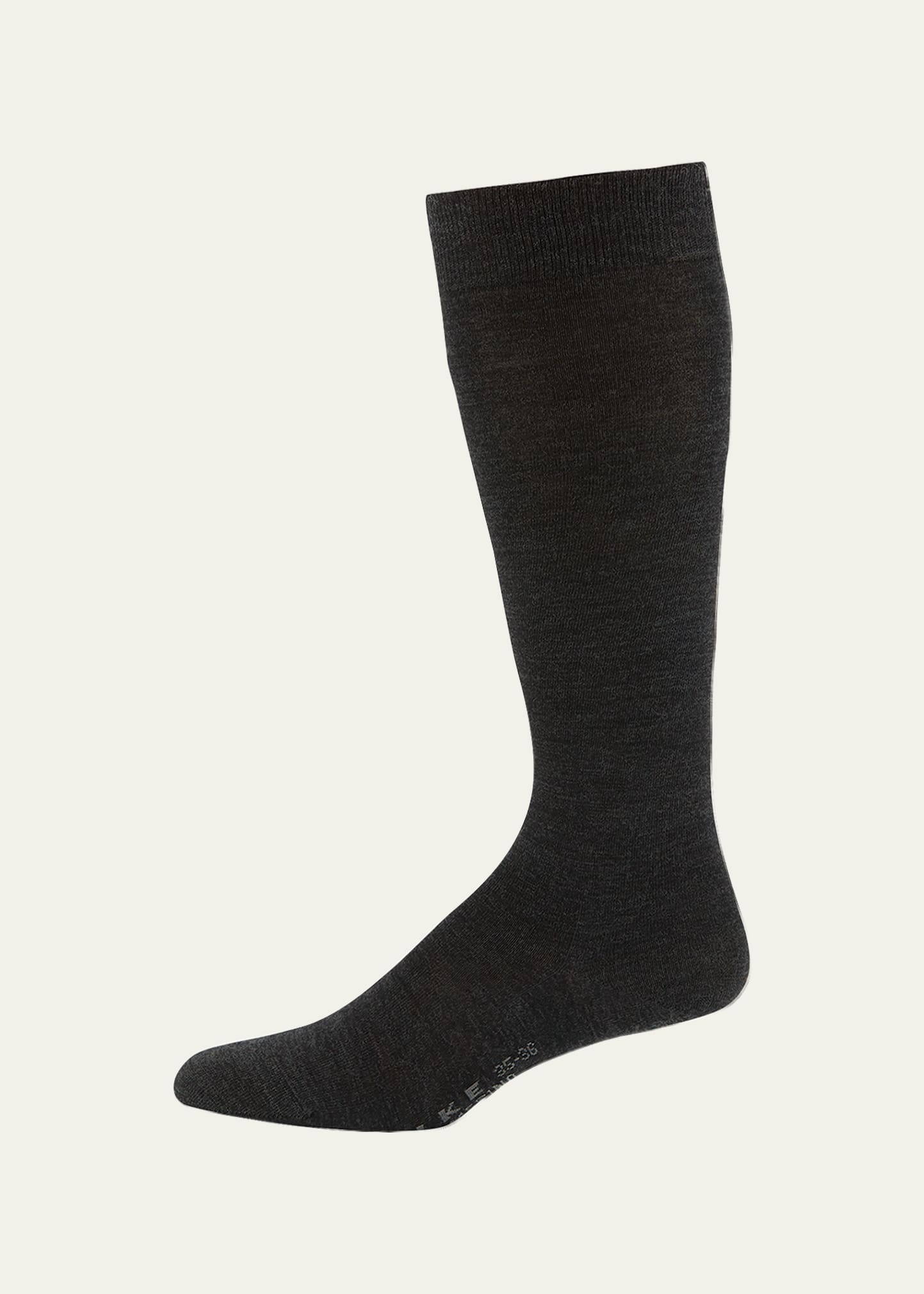 Falke Wool-blend Knee-high Socks In Anthracite