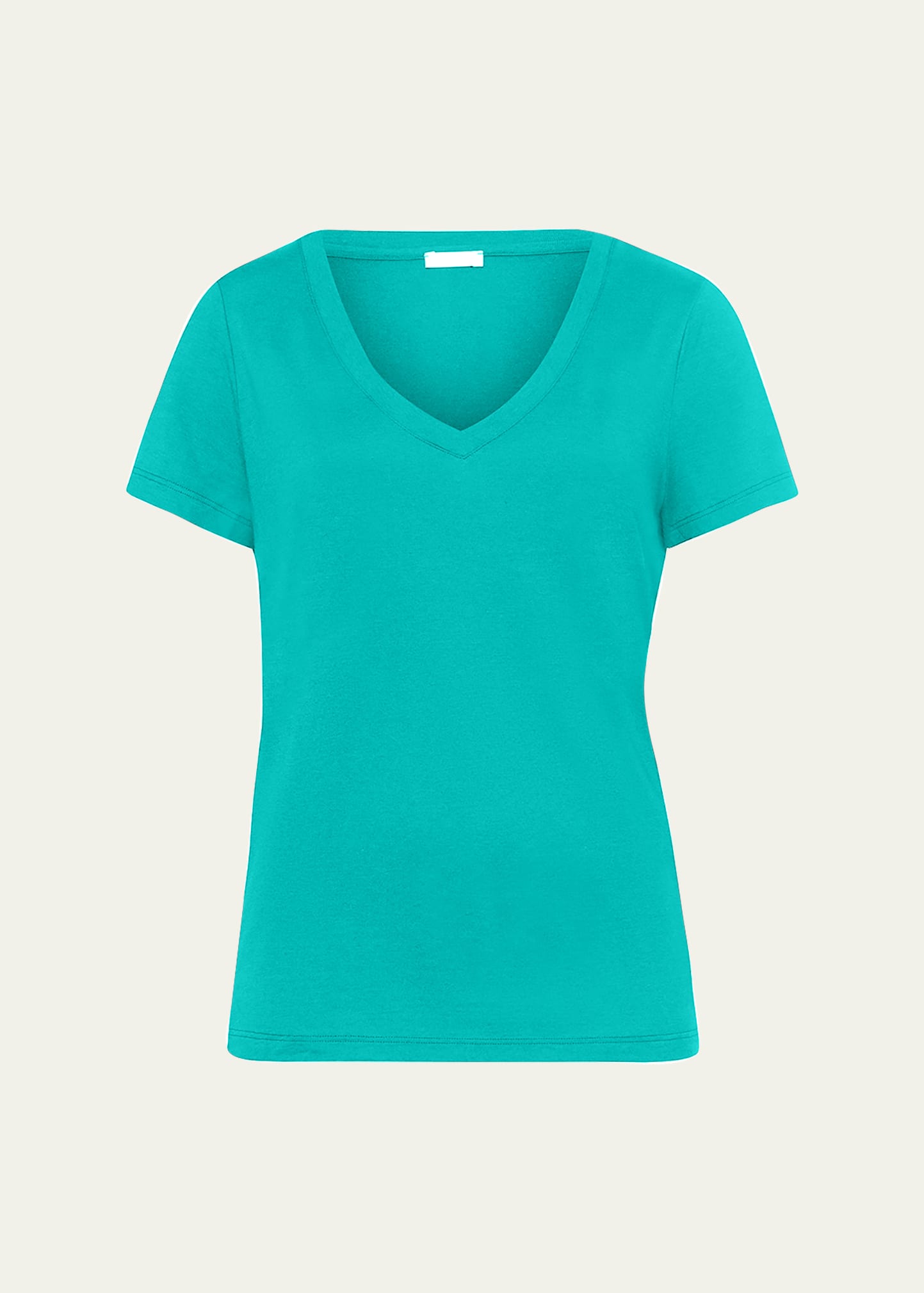 Shop Hanro Sleep & Lounge Short-sleeve Shirt In Peacock