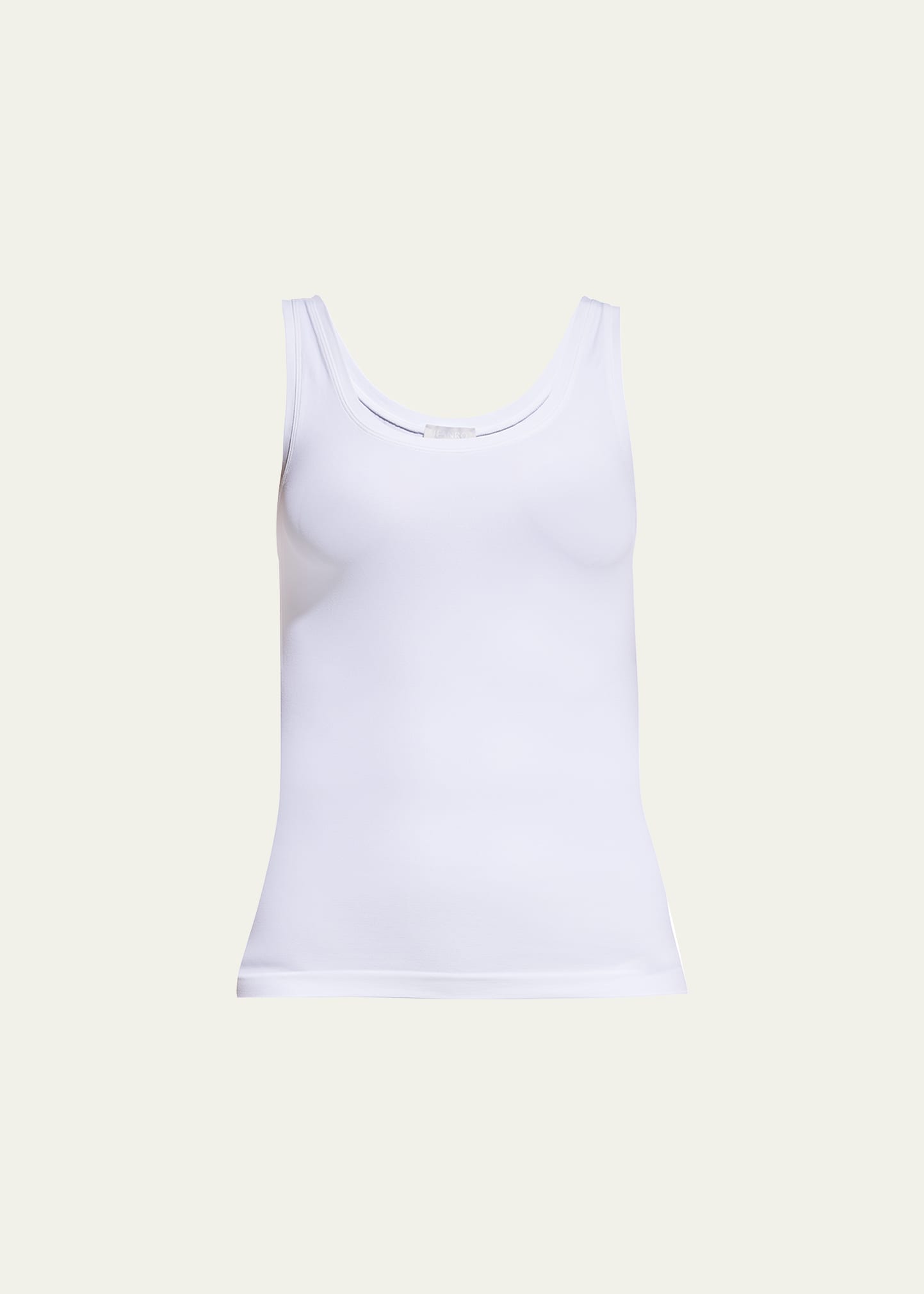Hanro Scoop-neck Sleeveless Top In White