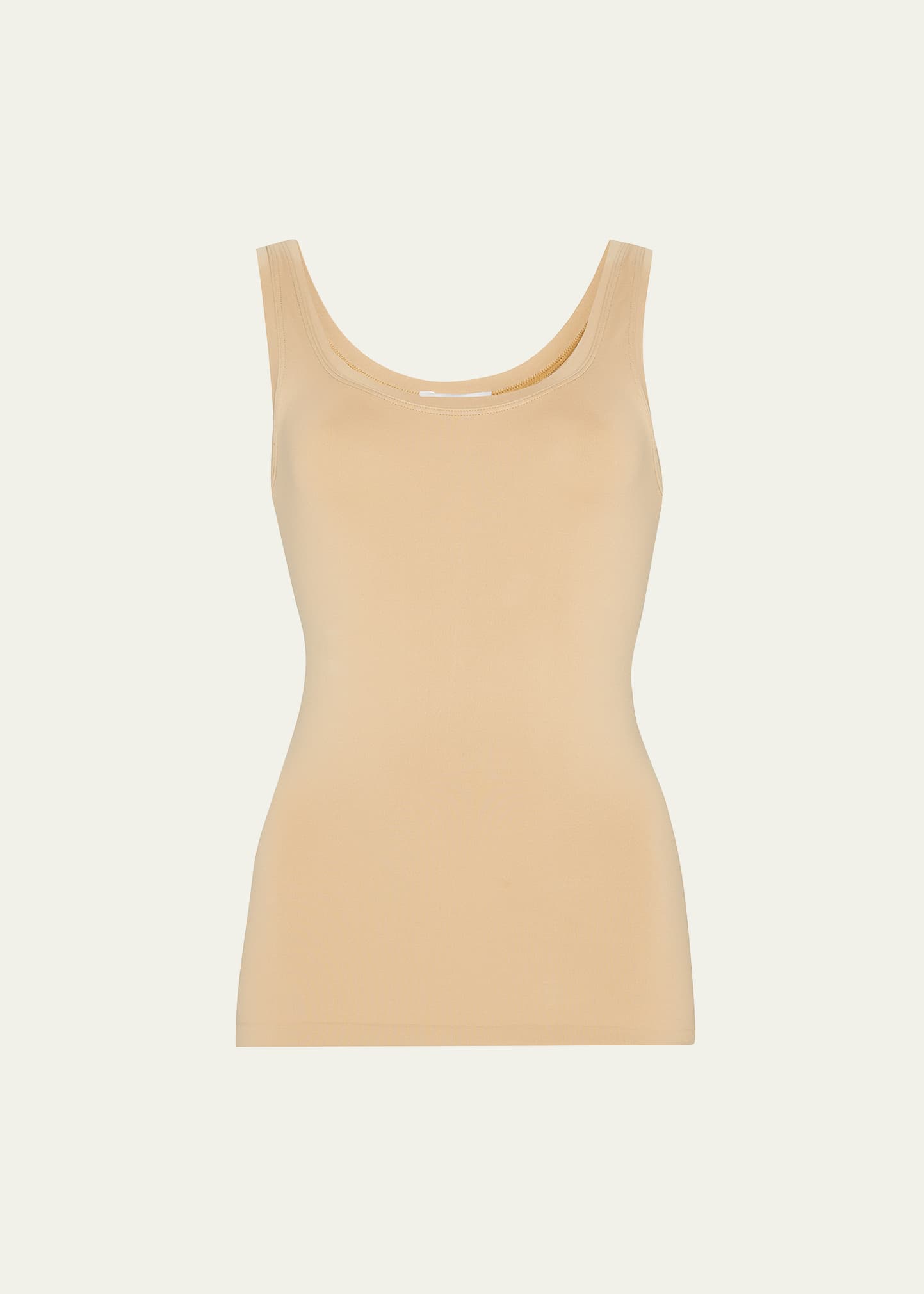 Hanro Scoop-neck Sleeveless Top In Skin