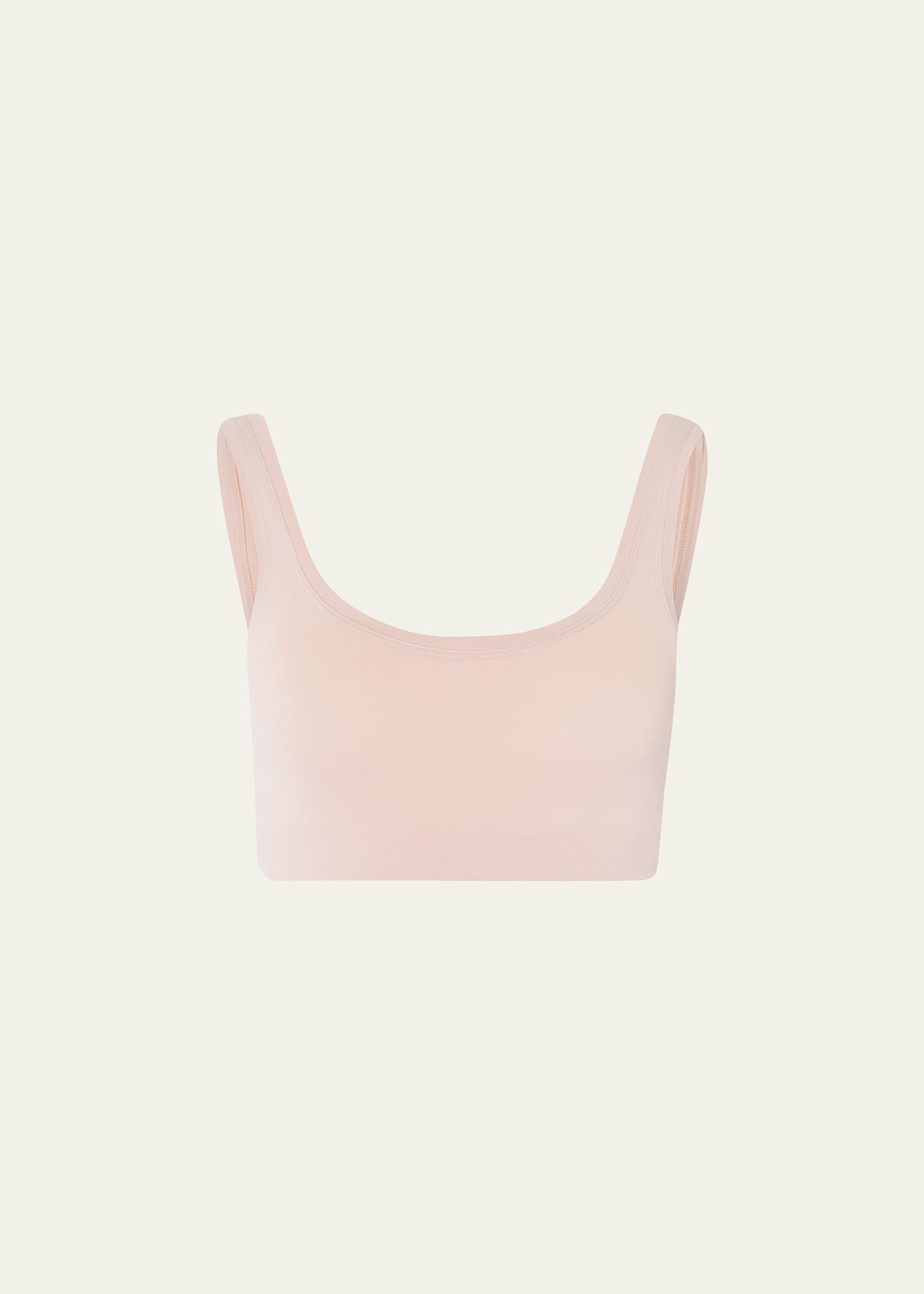 Shop Hanro Touch Feeling Crop Top In Peach Whip