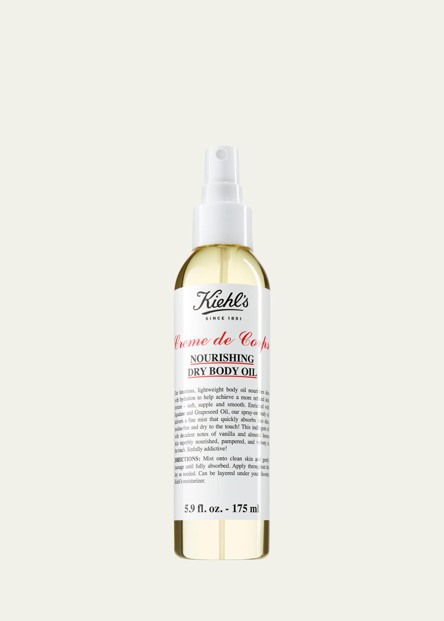 Créme De Corps Dry Body Oil, 5.9 oz./175ml