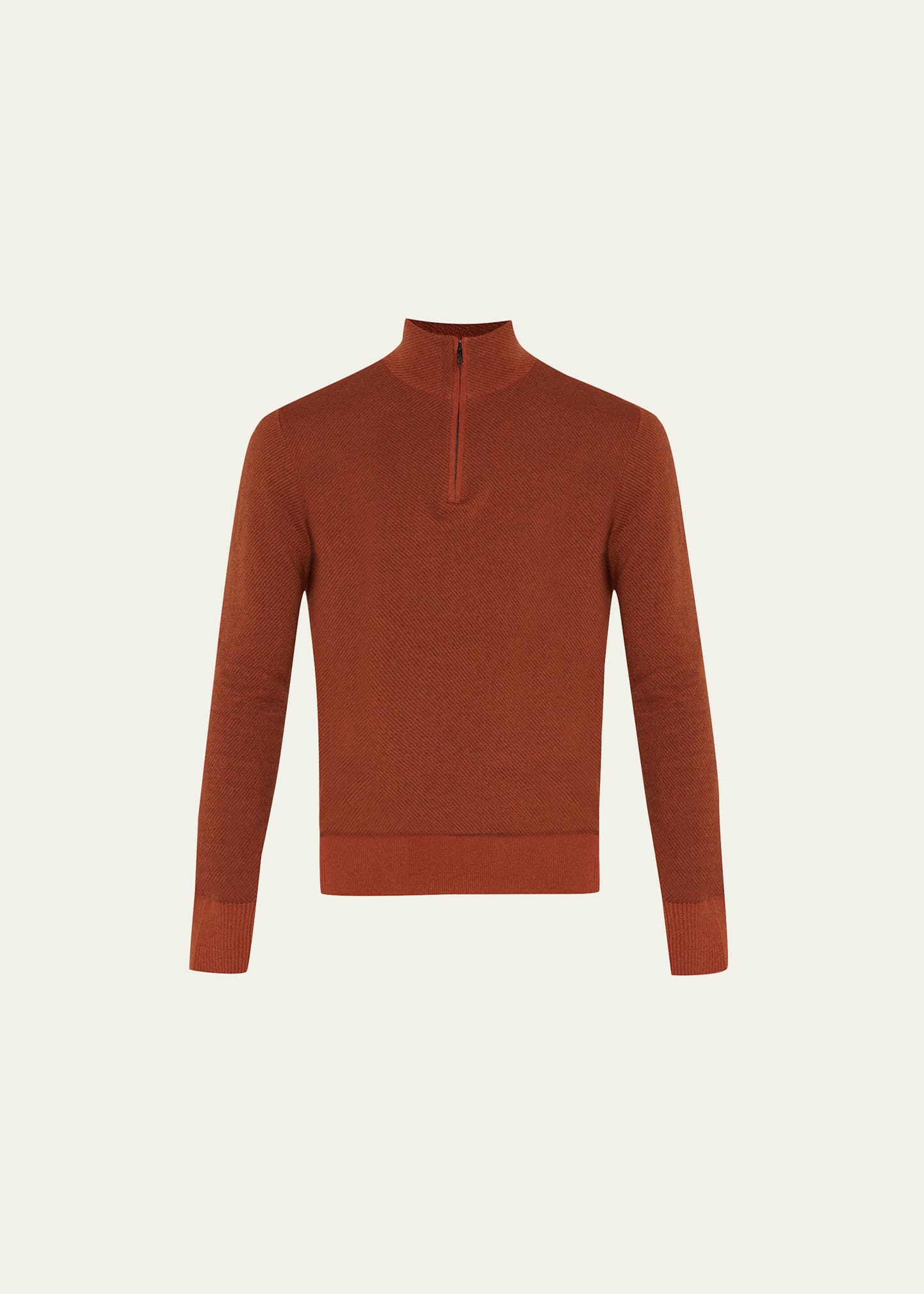 Loro Piana Roadster Striped Cashmere Half-zip Sweater In J1ax Kummel Lp/ro