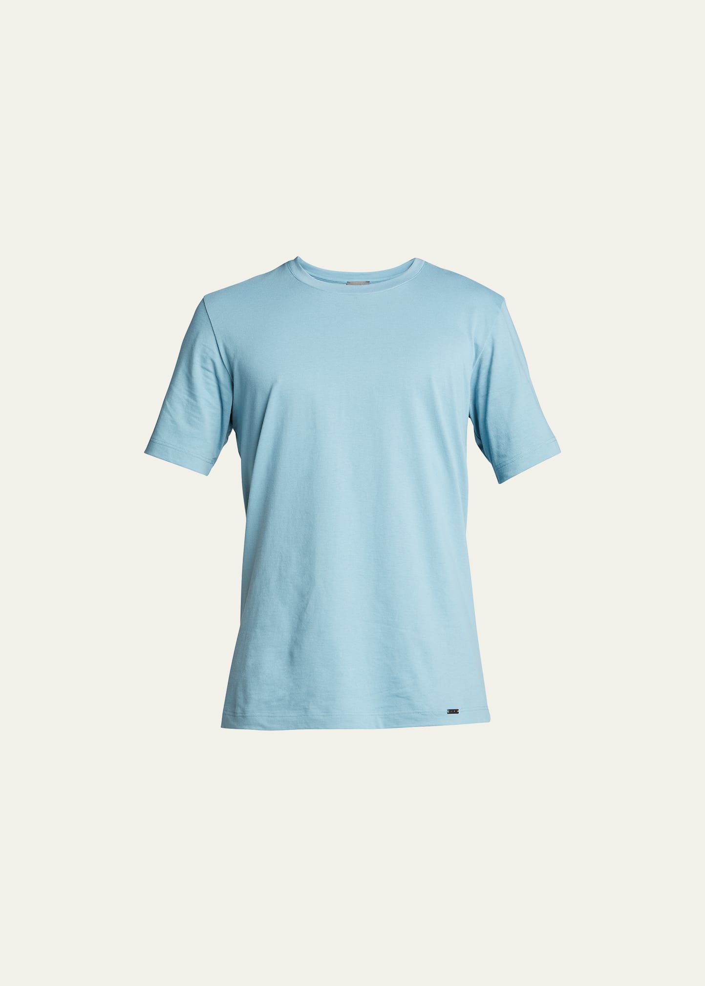 Hanro Living Short Sleeve Crewneck In Watery