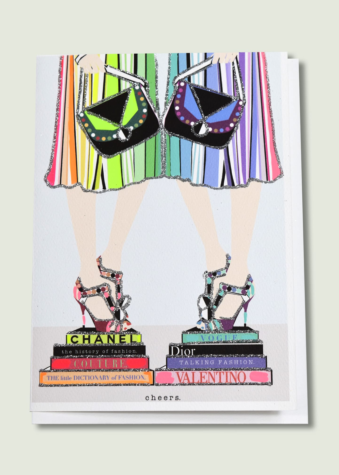 Verrier Cheers (fashion) Greeting Card In Multi