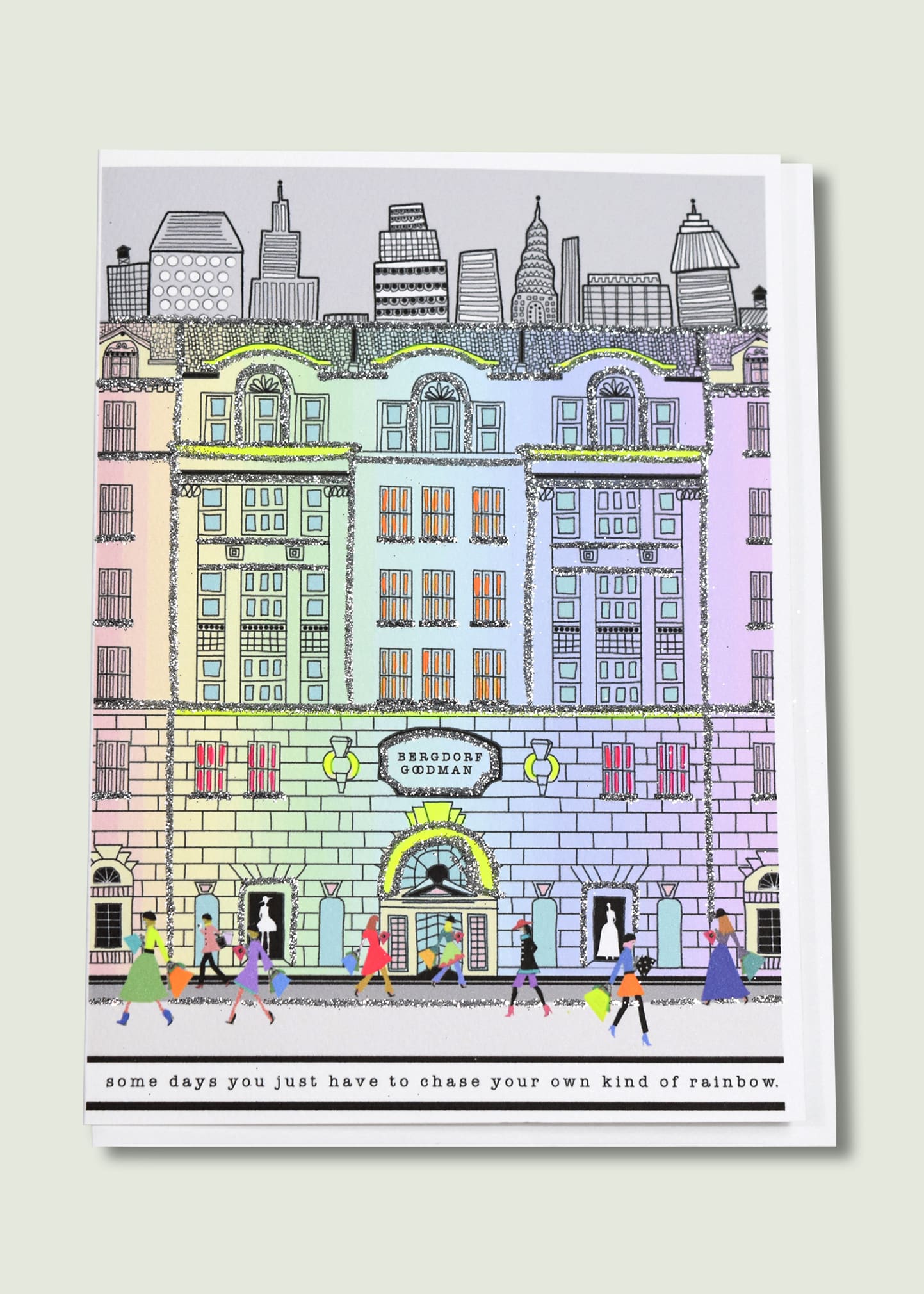 Verrier Some Days You Just Have To Chase Your Own Kind Of Rainbow Greeting Card In Multi