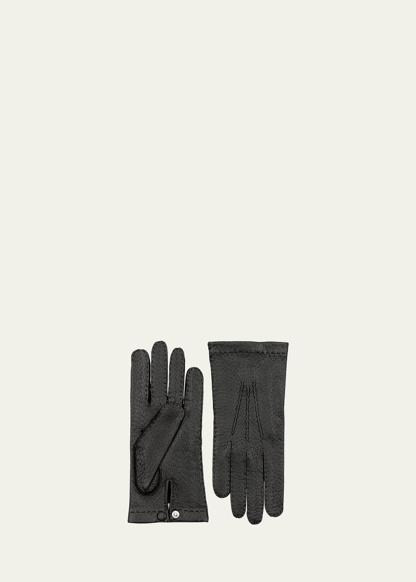 Hestra Gloves Men's Peccary Unlined Gloves In Black