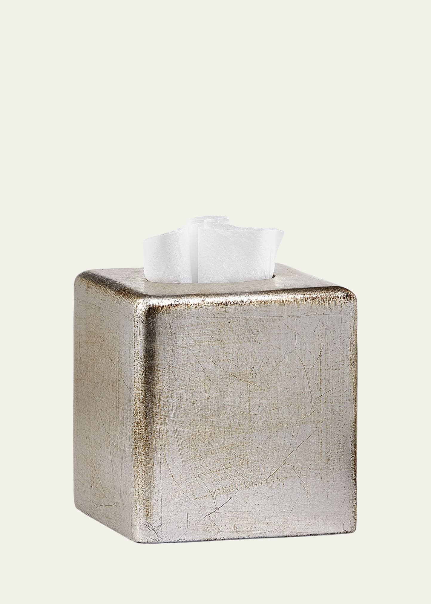 Ava Tissue Box Cover, Silver