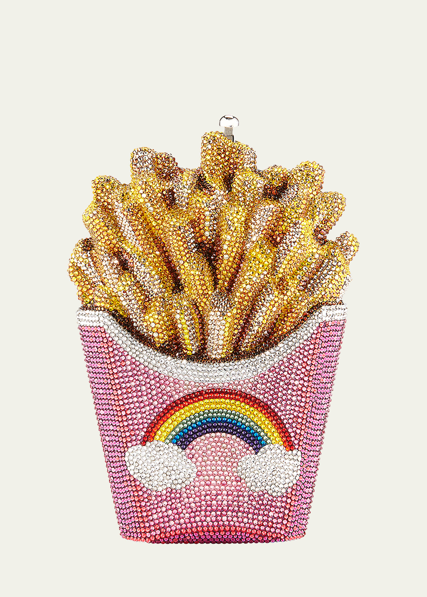 French Fries Rainbow Clutch Bag