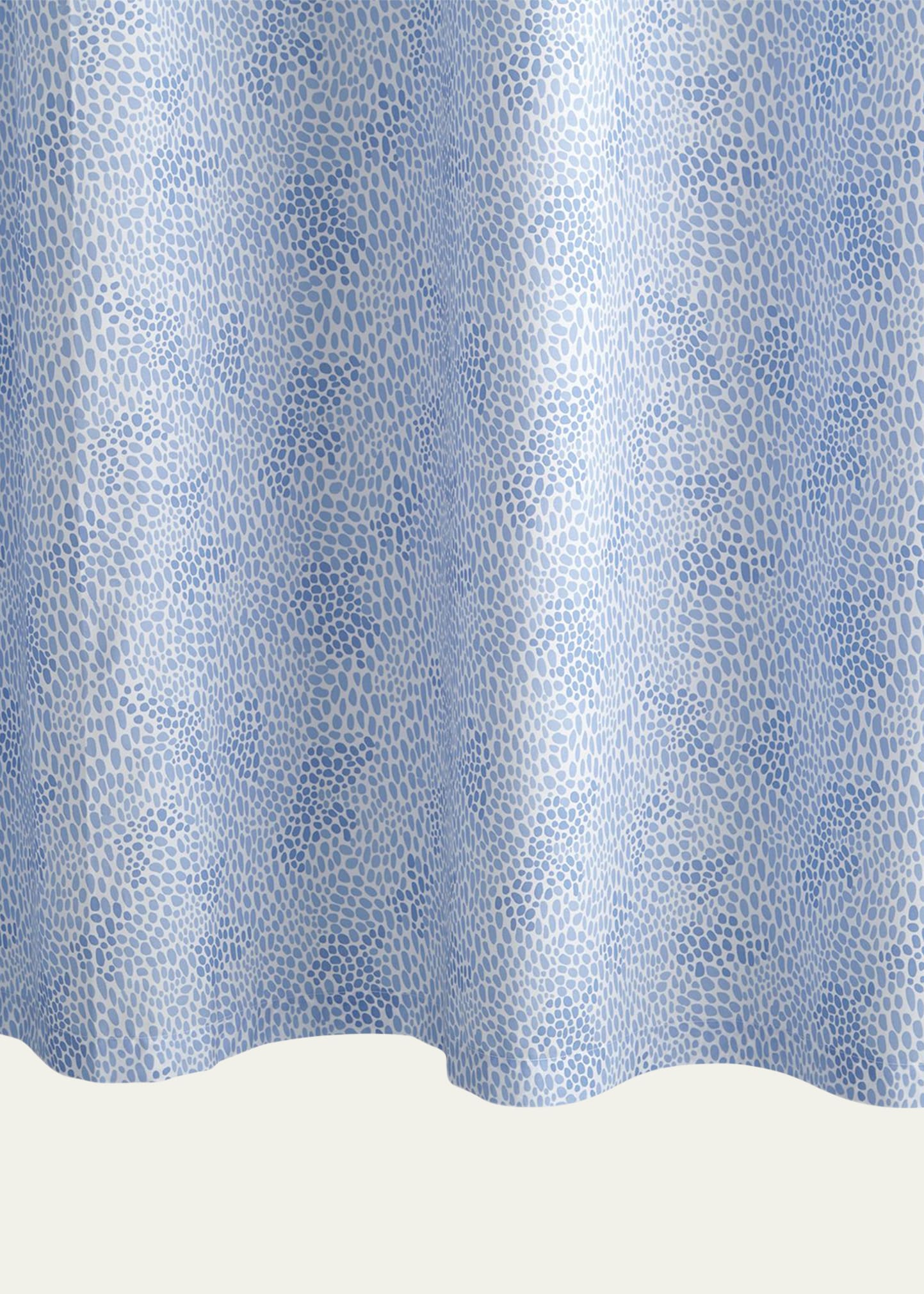 Matouk Nikita Shower Curtain In Azure