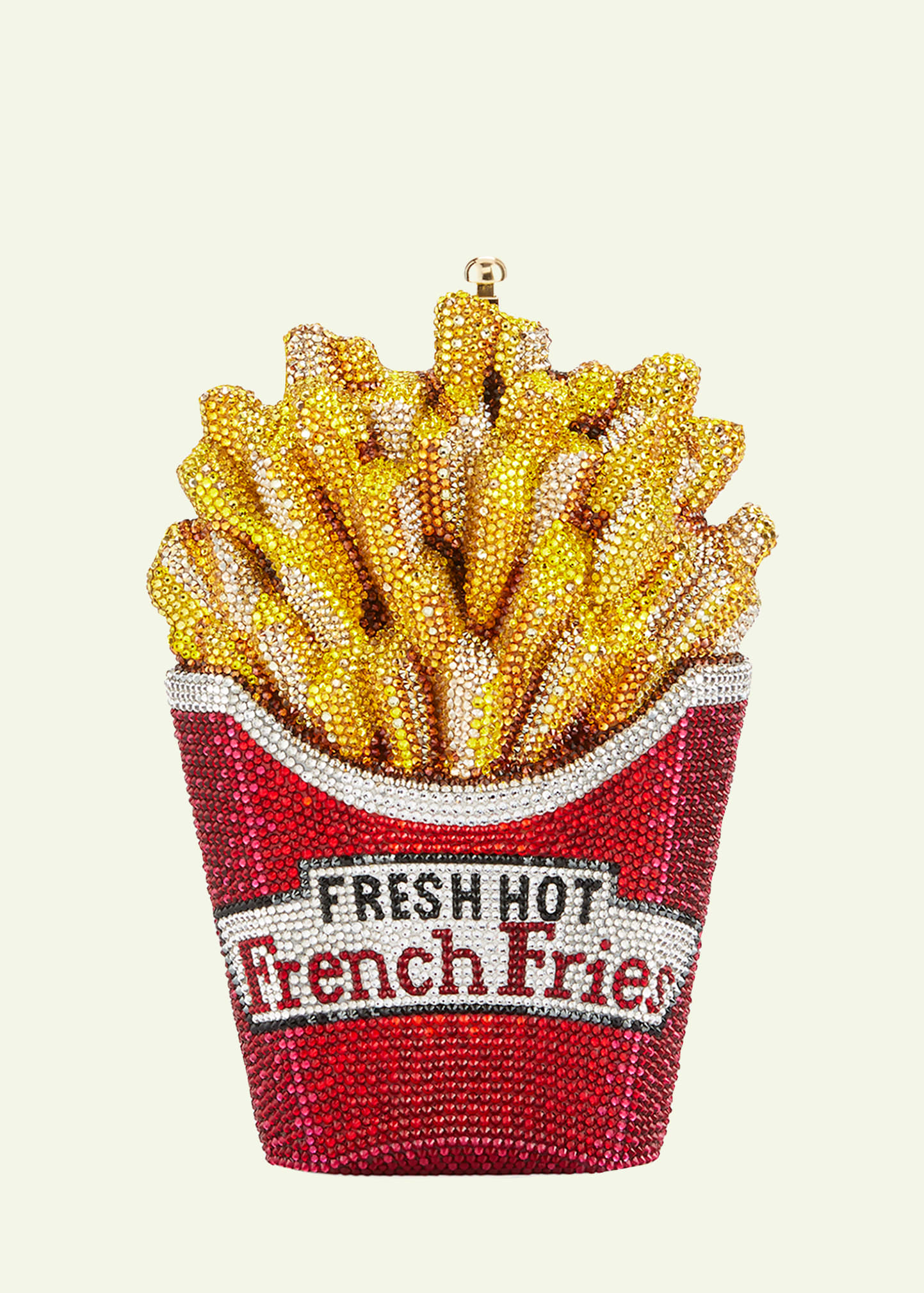 Fresh Hot French Fries Crystal Minaudiere Clutch Bag