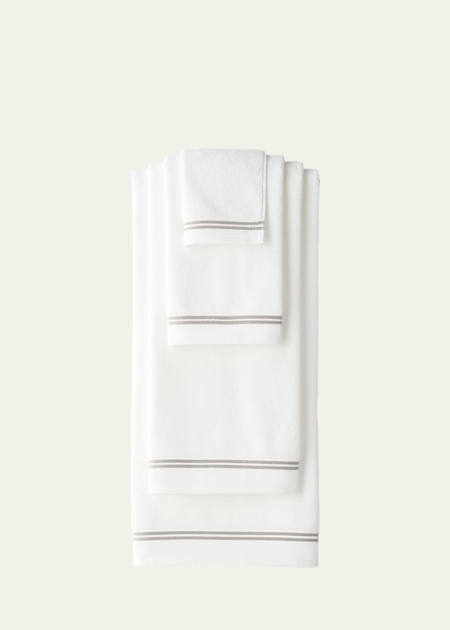 Sferra Resort Bath Towel In White/iron