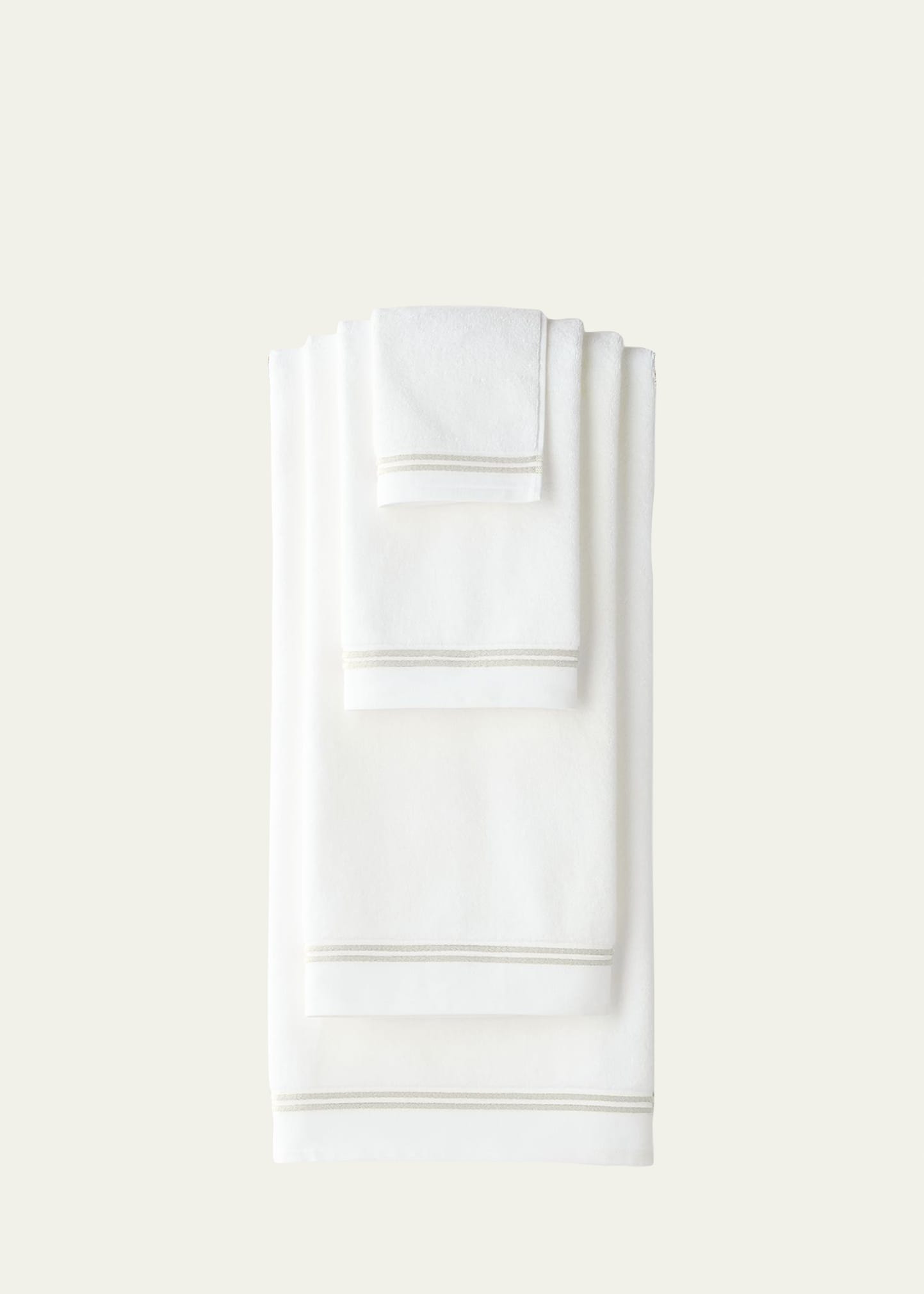 Sferra Resort Bath Towel In White/grey