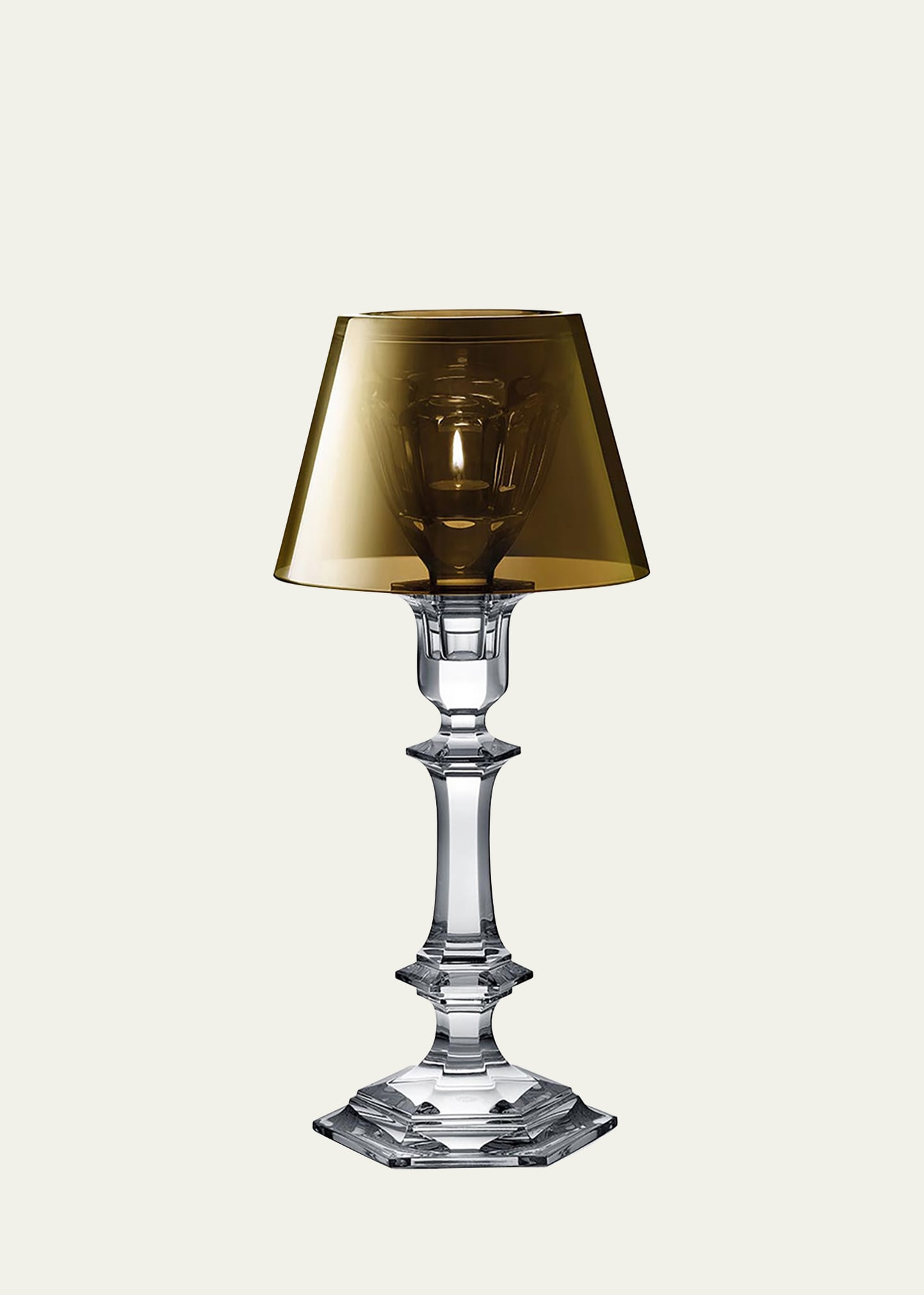 Baccarat Our Fire Candleholder & Shade In Gold