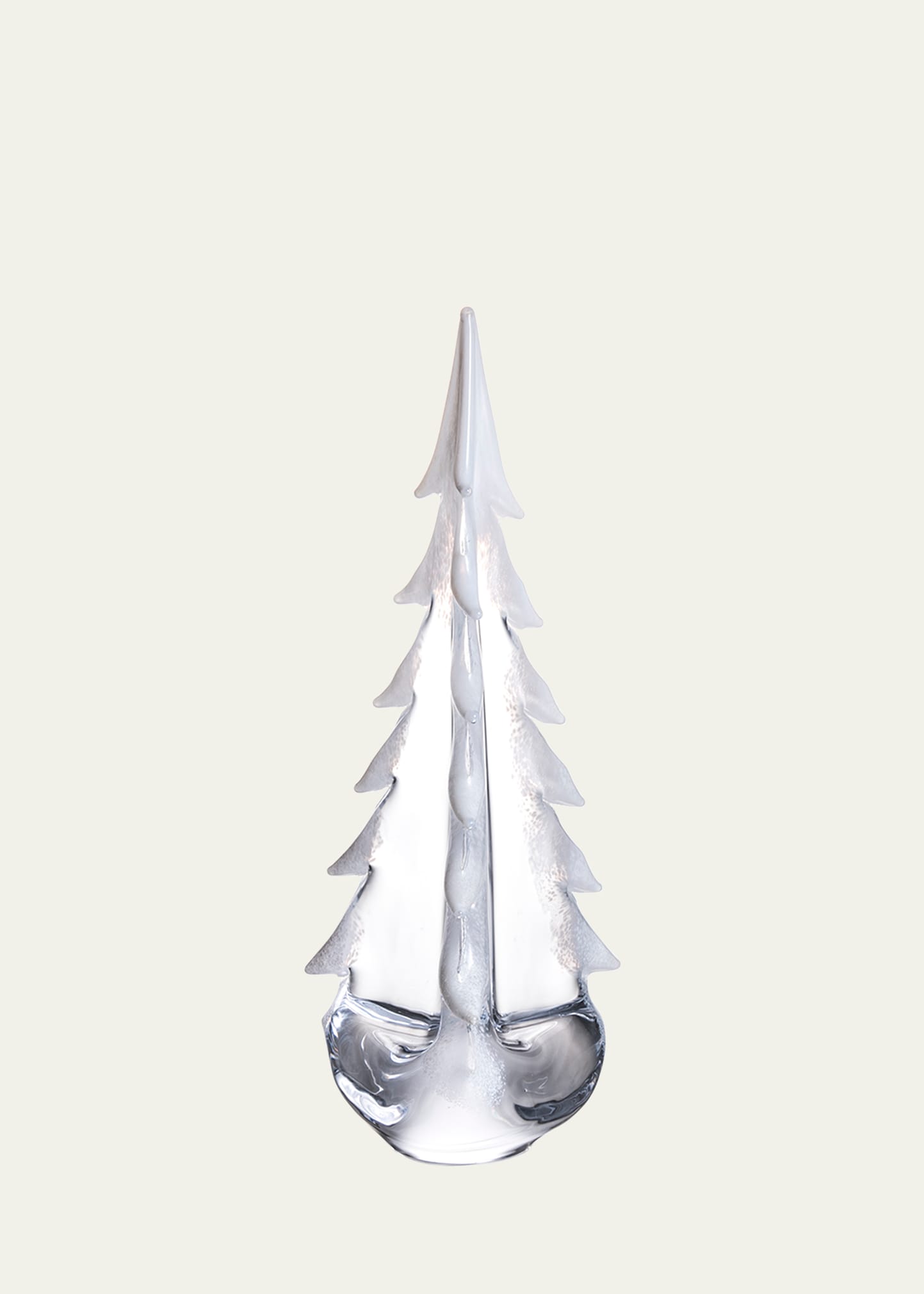 SIMON PEARCE SNOWY BRANCHES GLASS TREE - 16" 