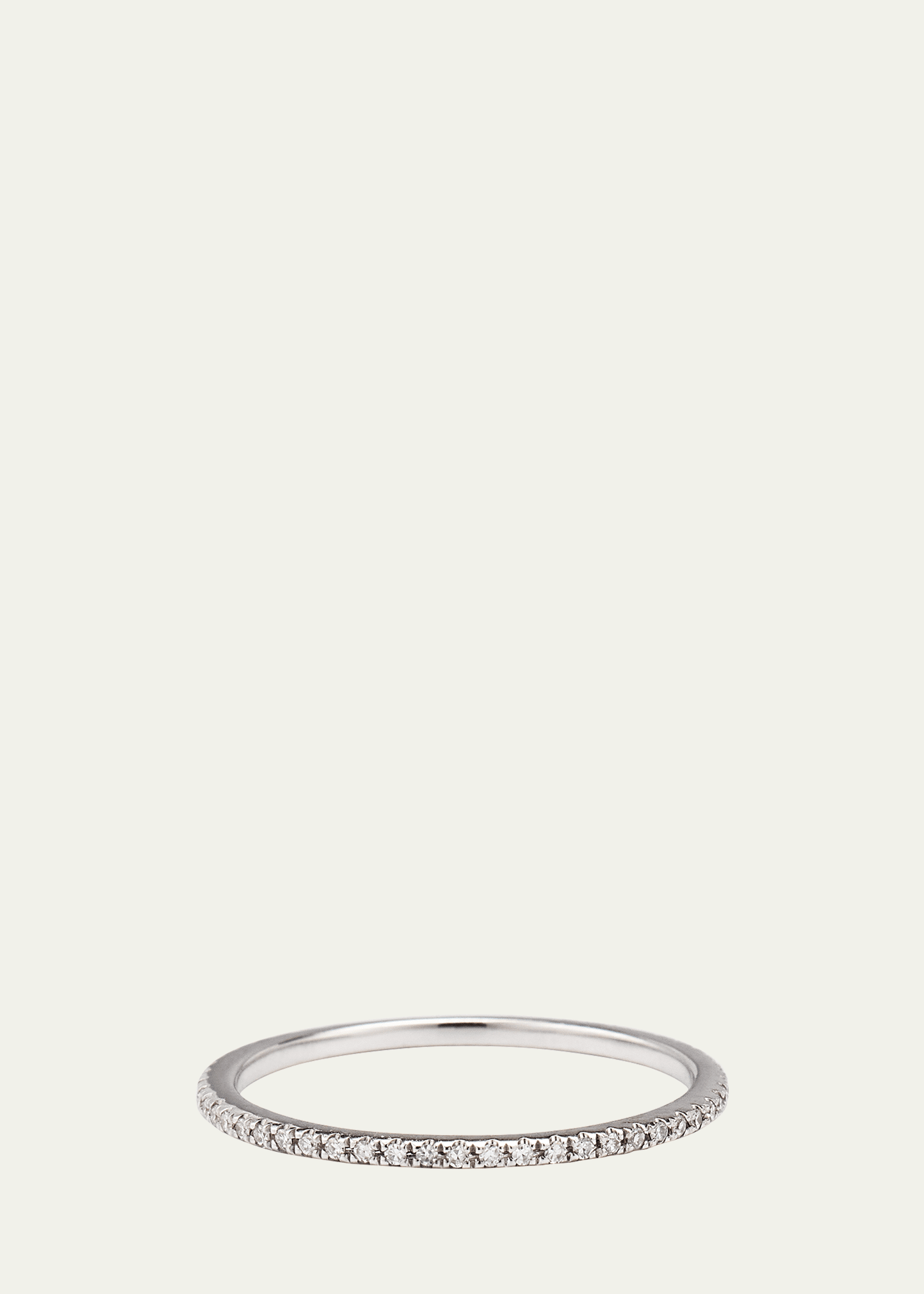 Ef Collection 14k Diamond Eternity Stack Ring In Silver