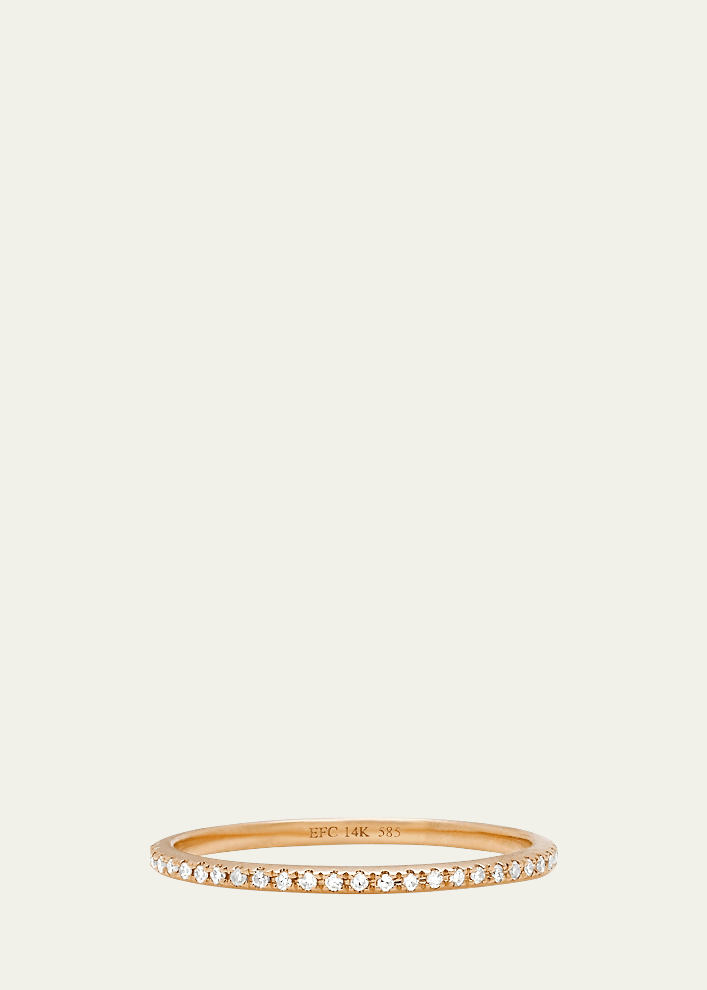 Ef Collection Diamond Eternity Stackable Ring In Rose Gold