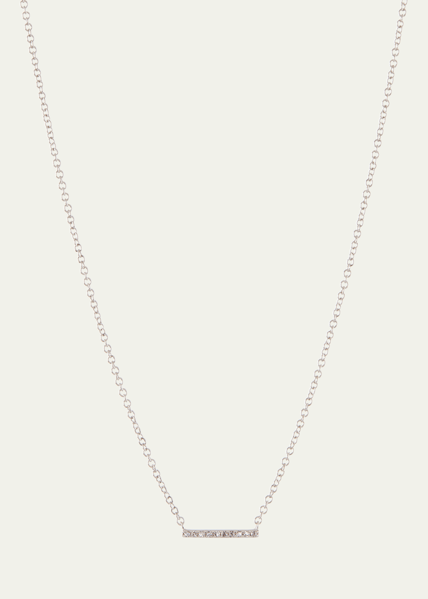 EF Collection Mini Diamond Bar Pendant Necklace