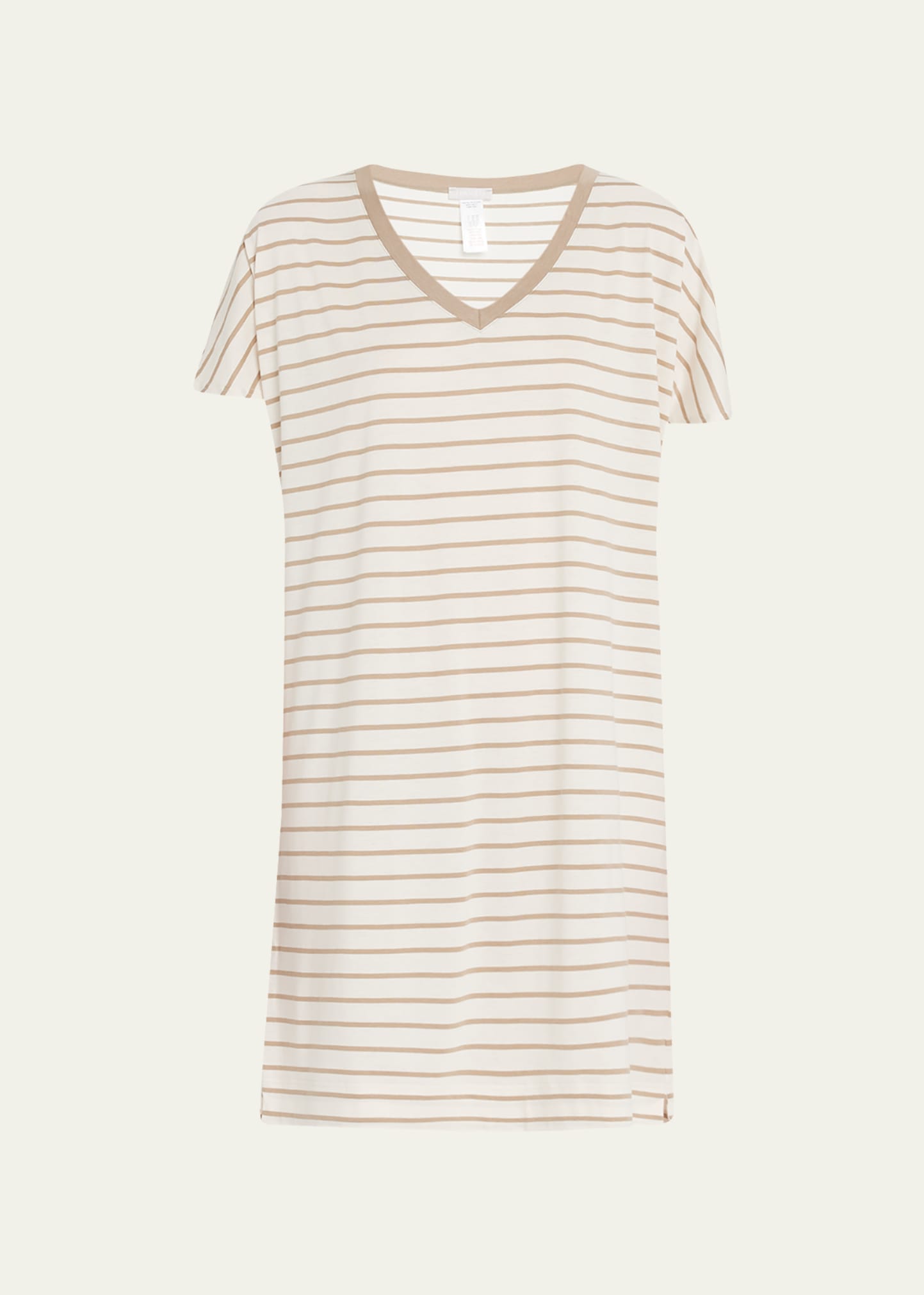 Hanro Laura Short-sleeve Sleepshirt In Delicate Rose