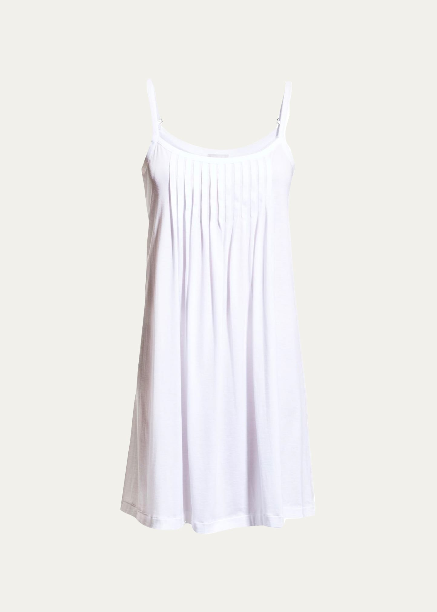 Shop Hanro Juliet Pleated Chemise In White