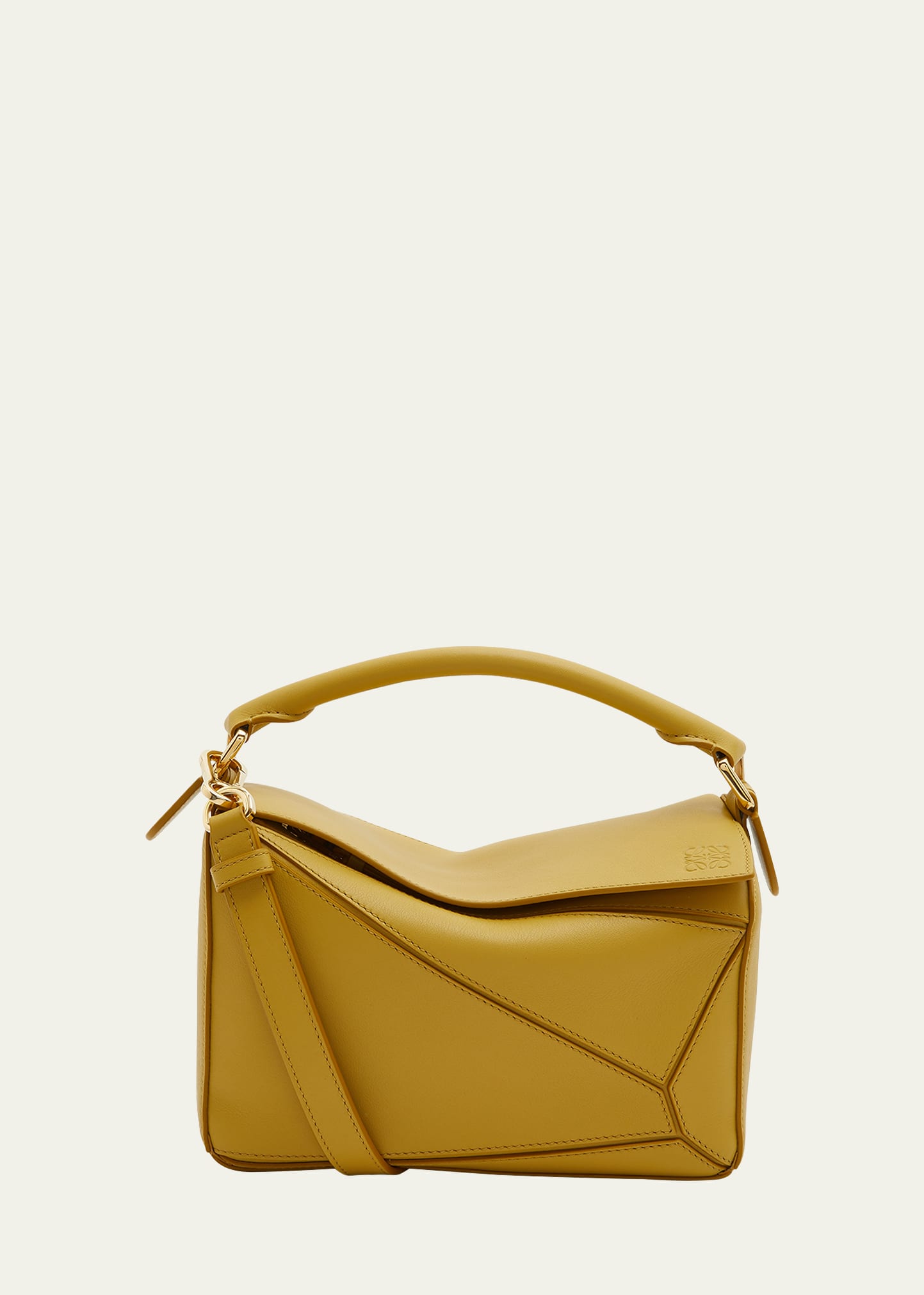 Loewe Puzzle Small Bag In Bright Ochre