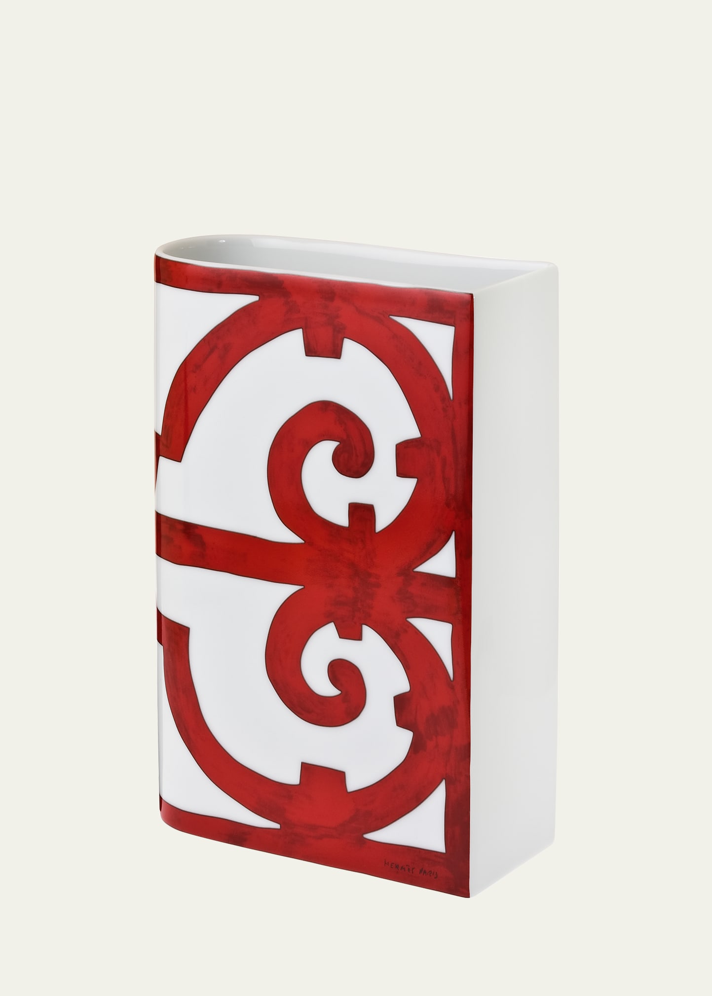 Hermes Balcon Du Guadalquivir Vase - Large In Red