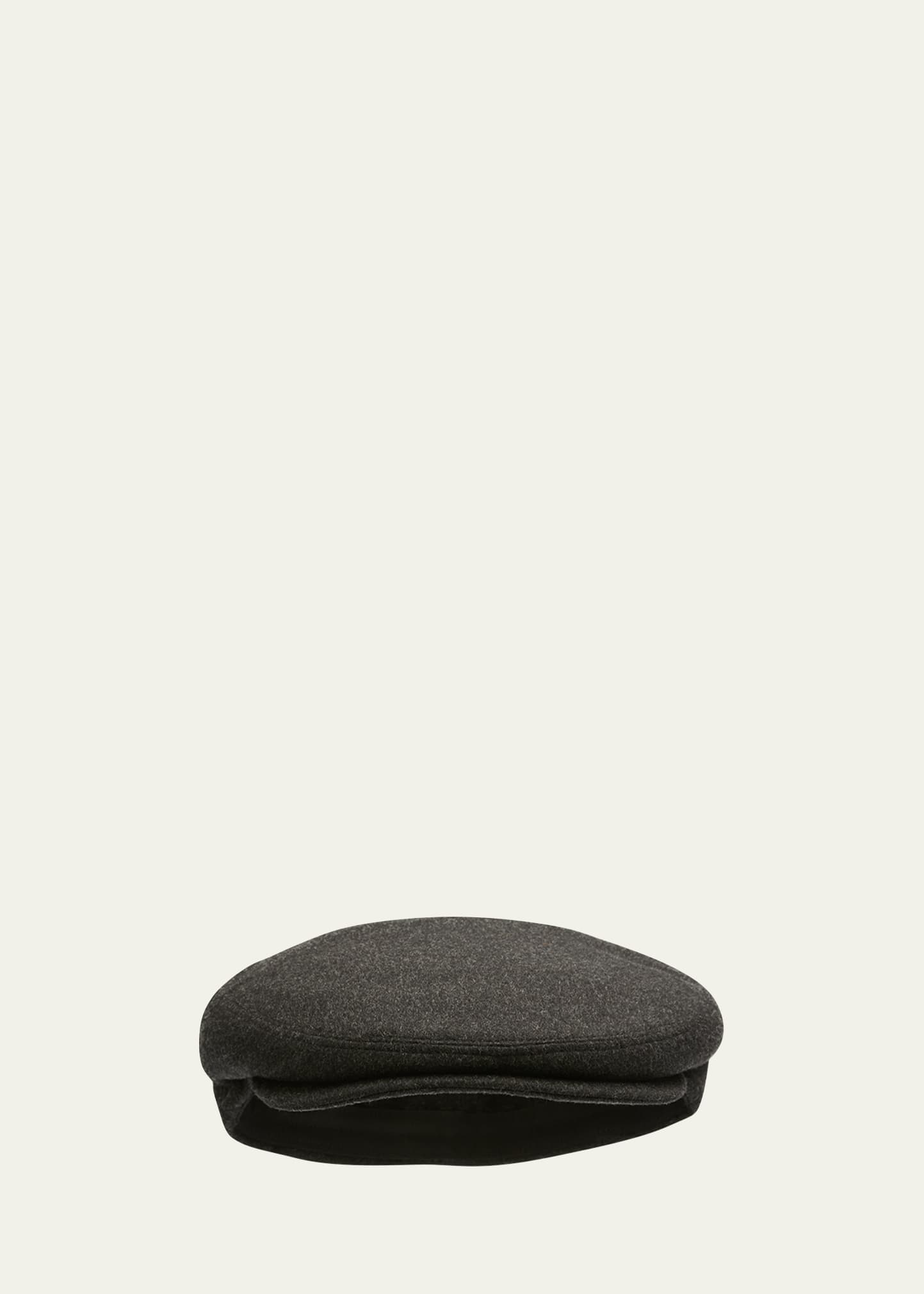 Goodman's Men's Solid Cashmere Driver Hat In Gray Pattern