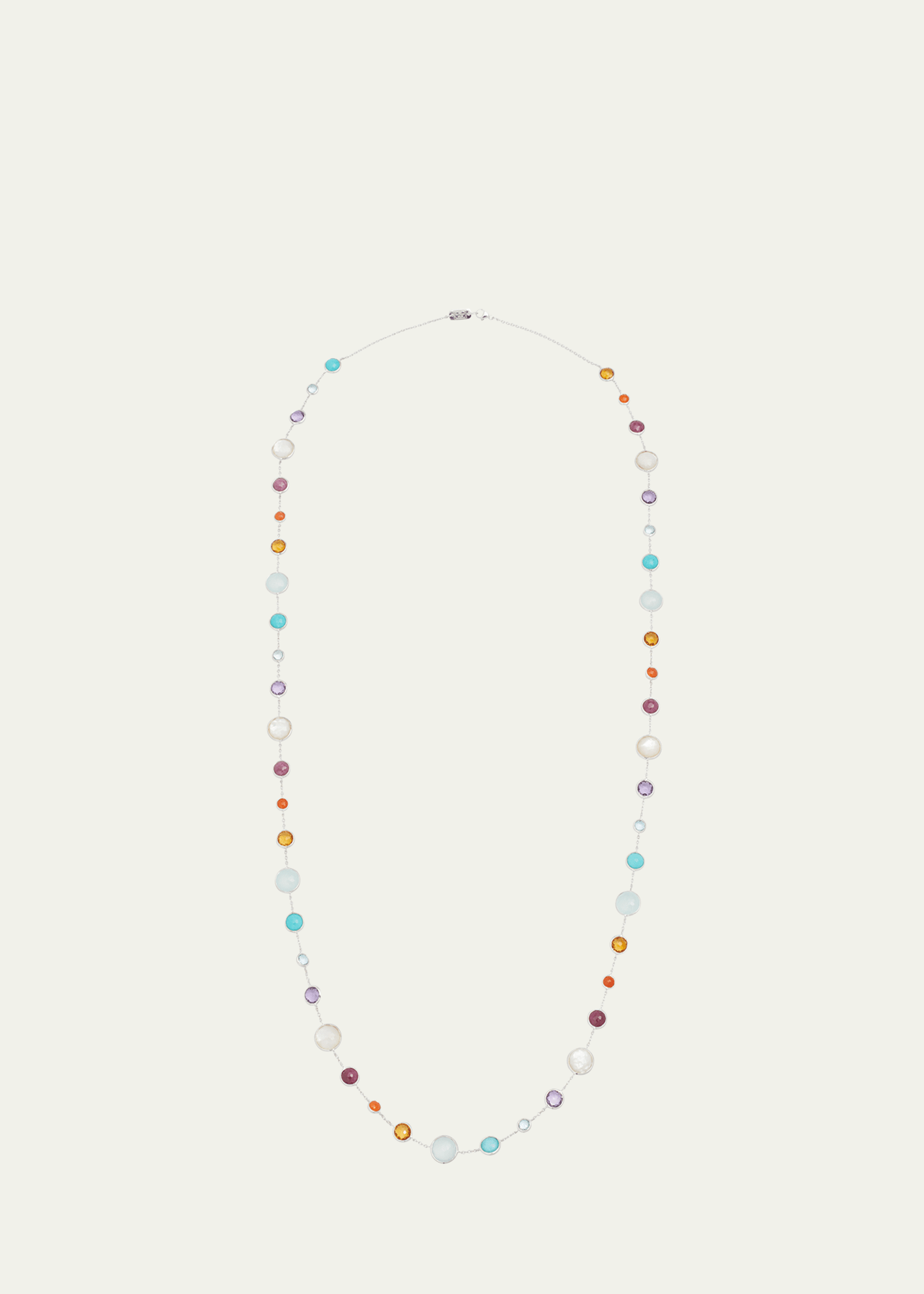 Ippolita Lollitini Long Necklace In Sterling Silver In Multi