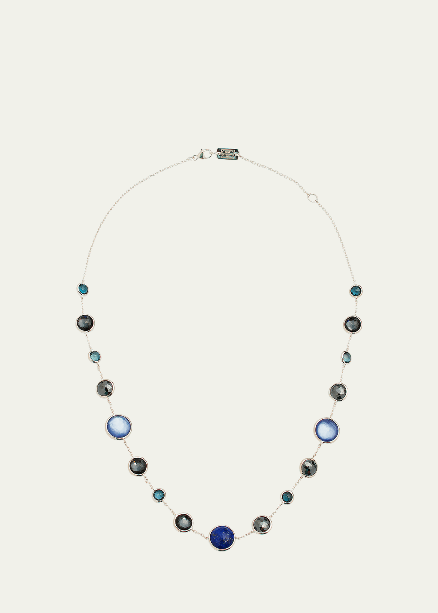 Ippolita Lollitini Short Necklace In Sterling Silver In Eclipse