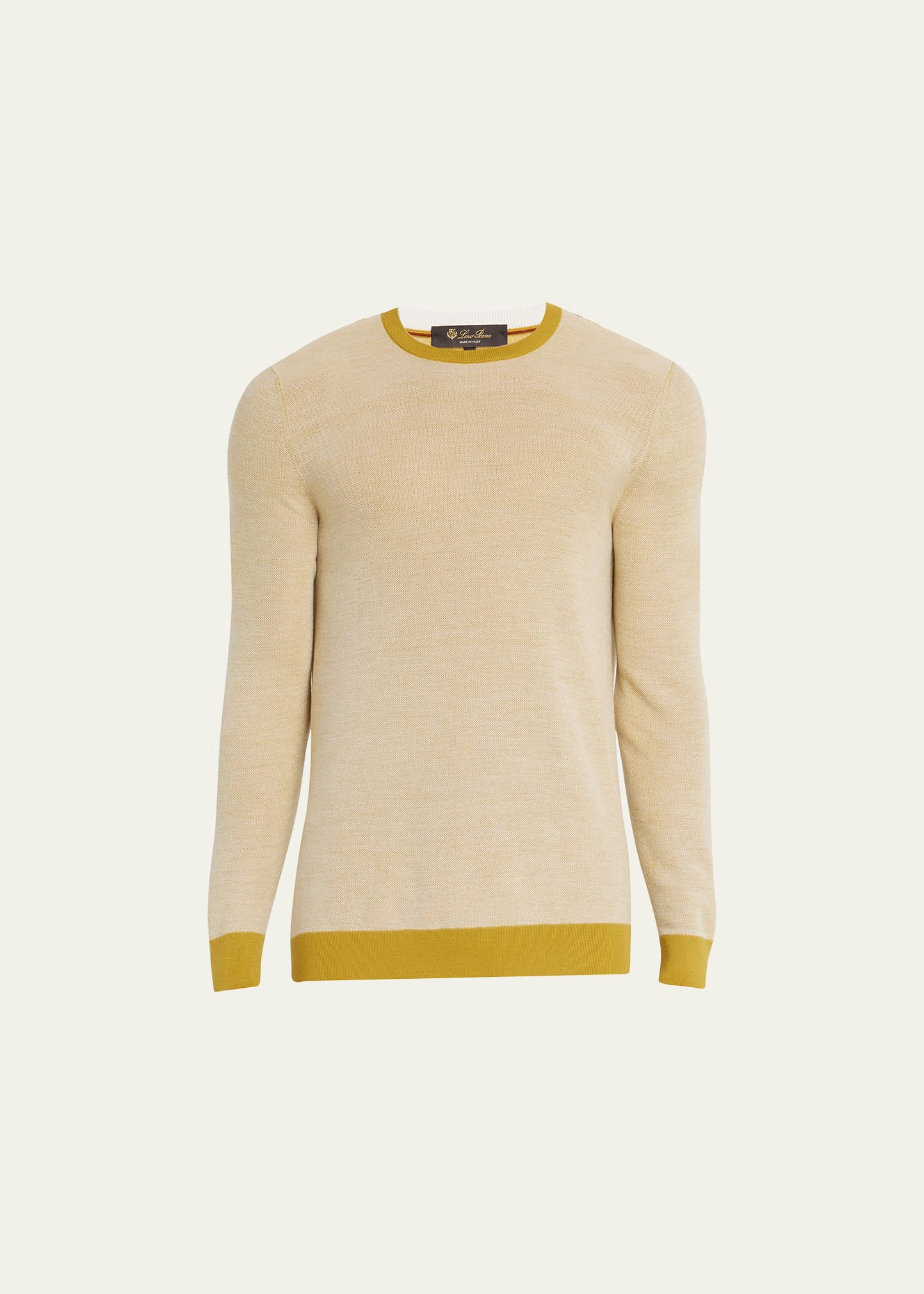Loro Piana Lightweight Wool-blend Crewneck Sweater In J1gd Midsummer Ye