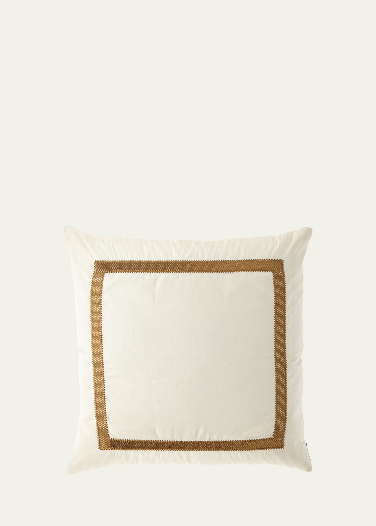 Lili Alessandra Caesar Decorative Pillow, 24"sq. In Ivory