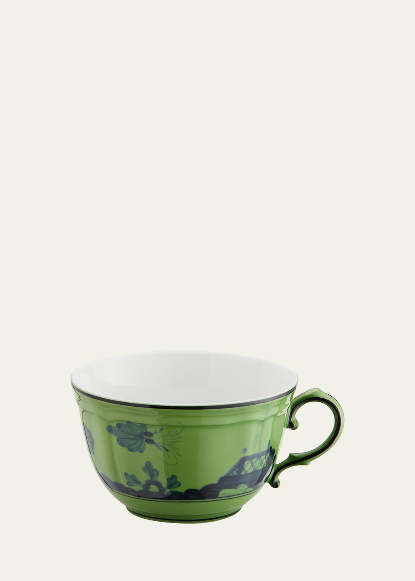 Ginori 1735 Oriente Italiano Tea Cup, Malachite In Green
