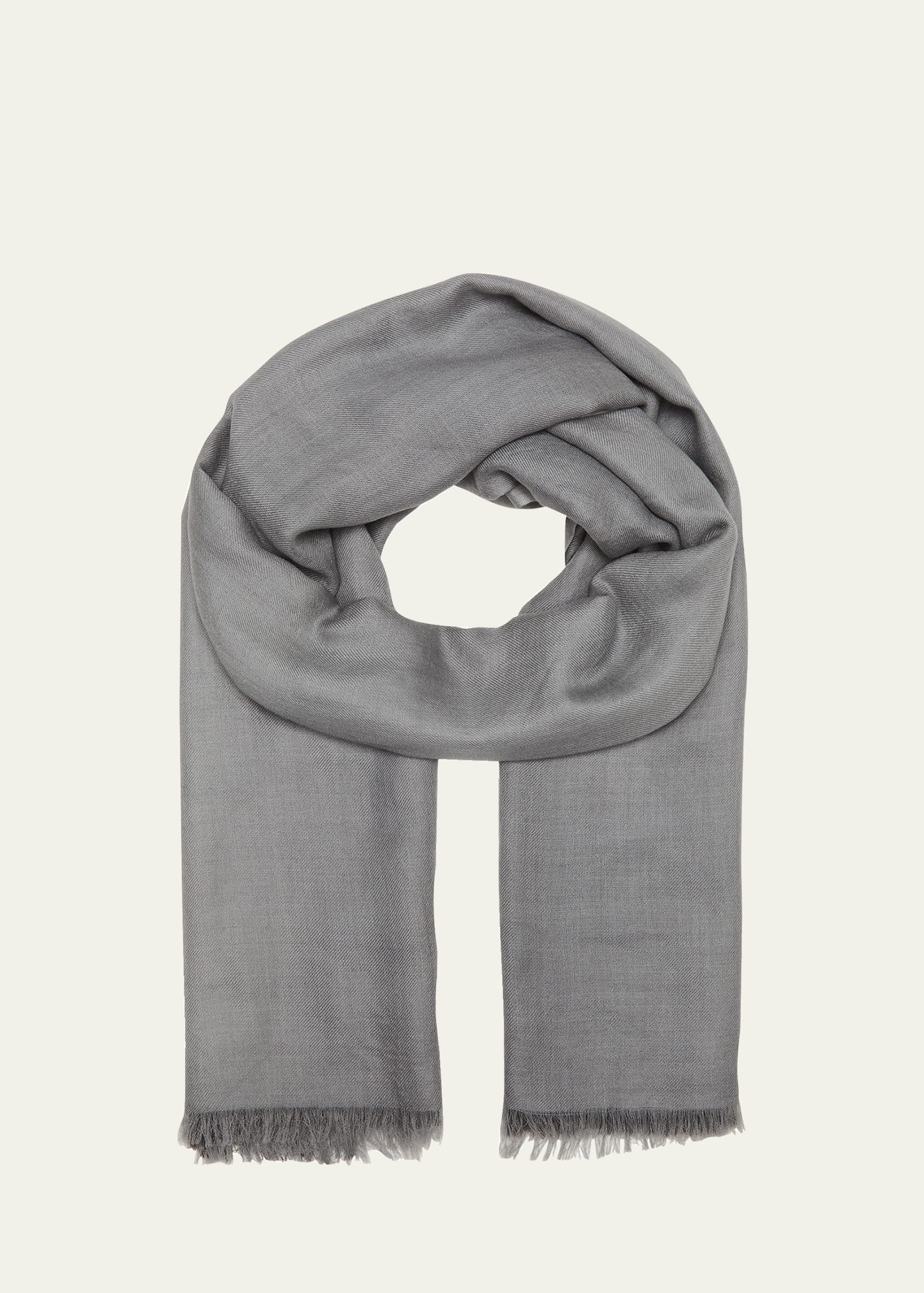 Sofia Cashmere Cashmere Ombre Scarf In Graphite / Gray